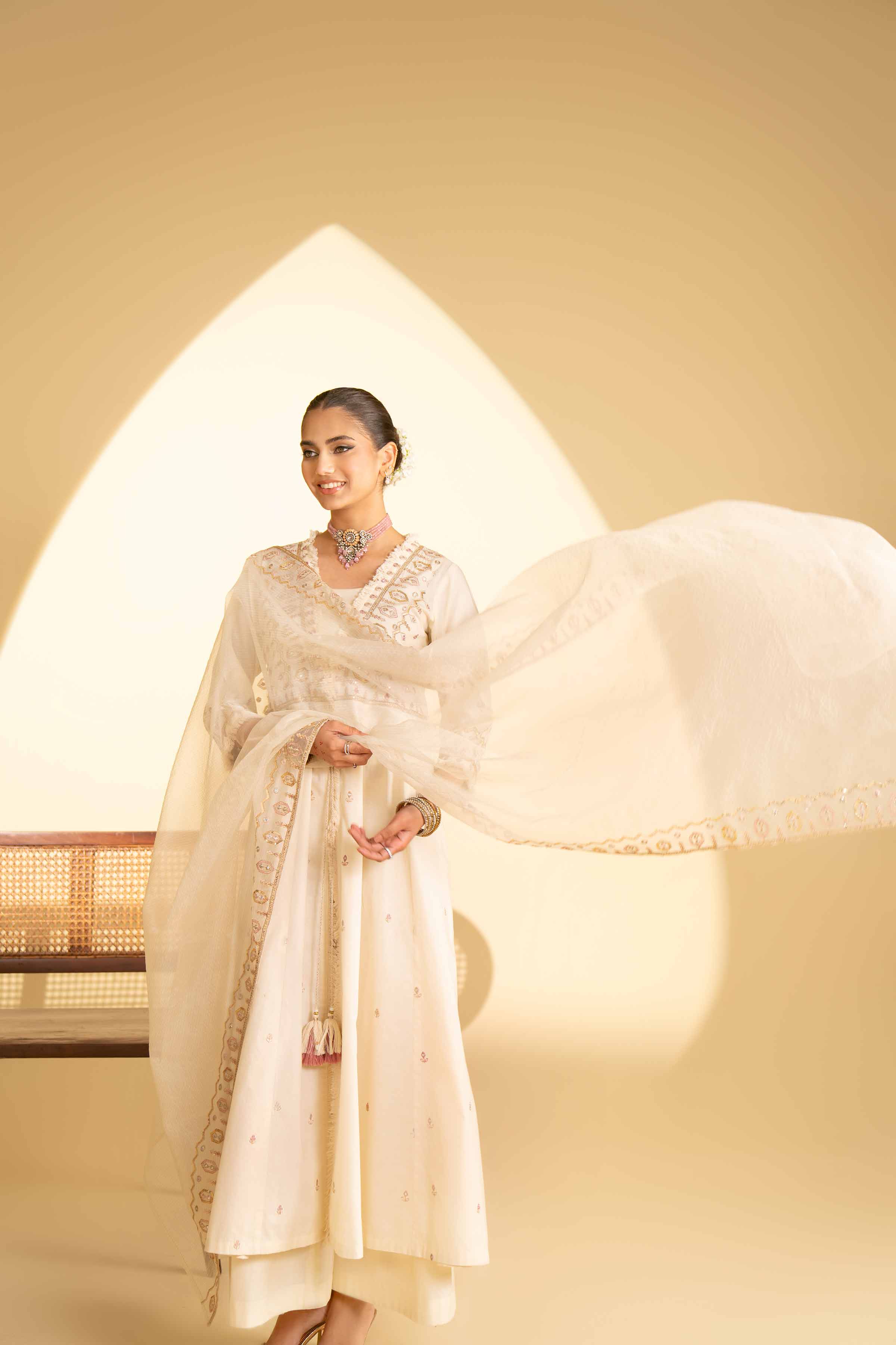 3 Piece - Embroidered Suit - KFE25-10 - Image 7