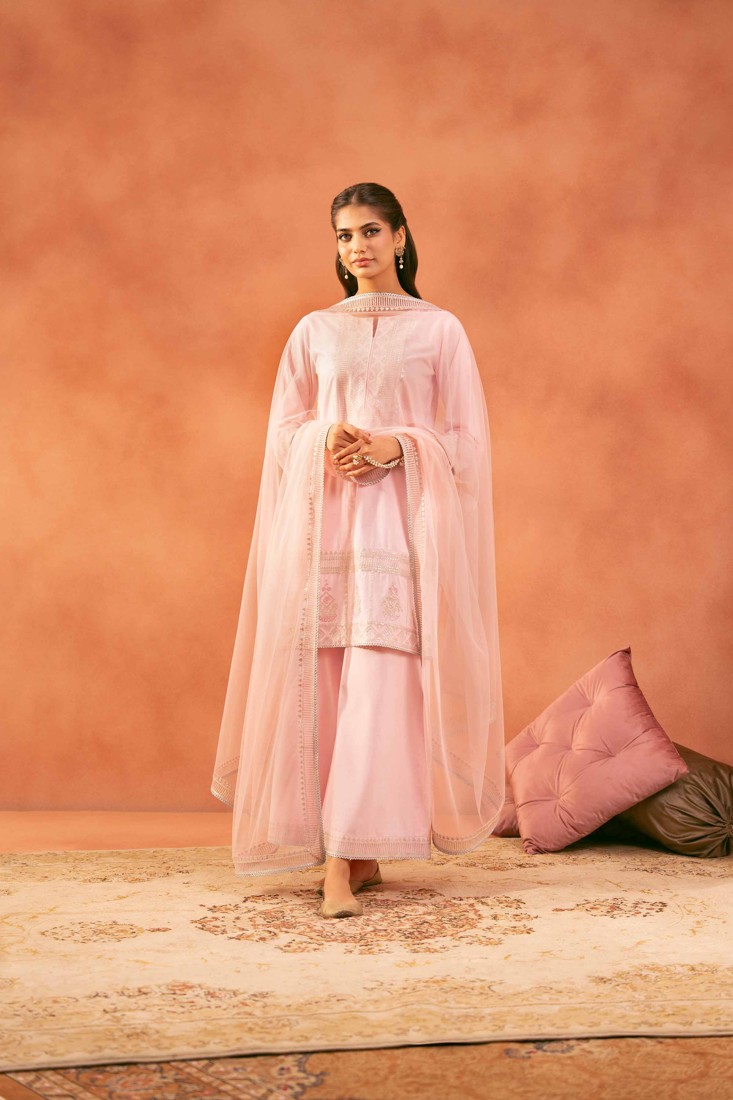 3 Piece - Embroidered Suit - KFE25-160 - Image 6