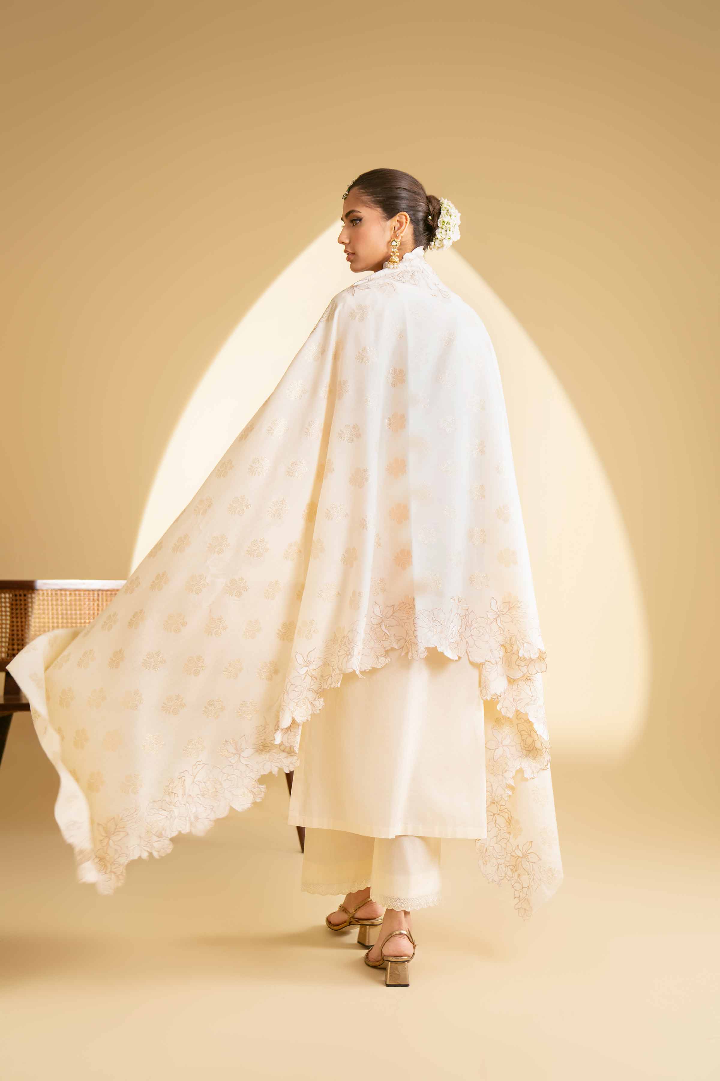 3 Piece - Embroidered Suit - KFE25-19 - Image 3