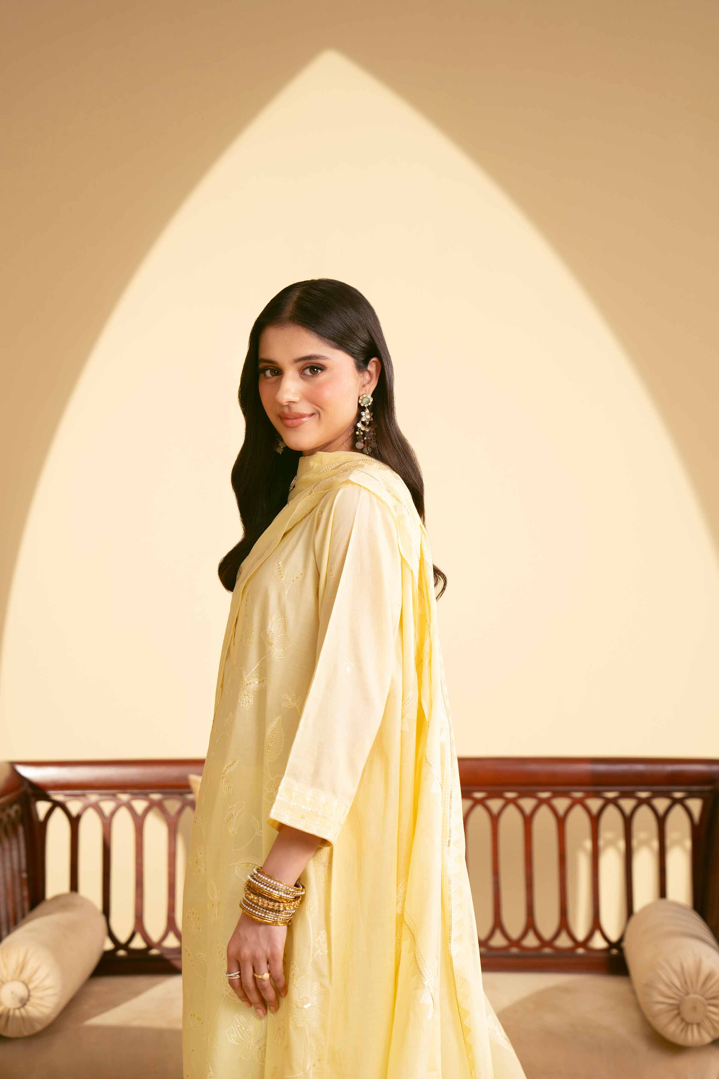3 Piece - Embroidered Suit - KFE25-23 - Image 4