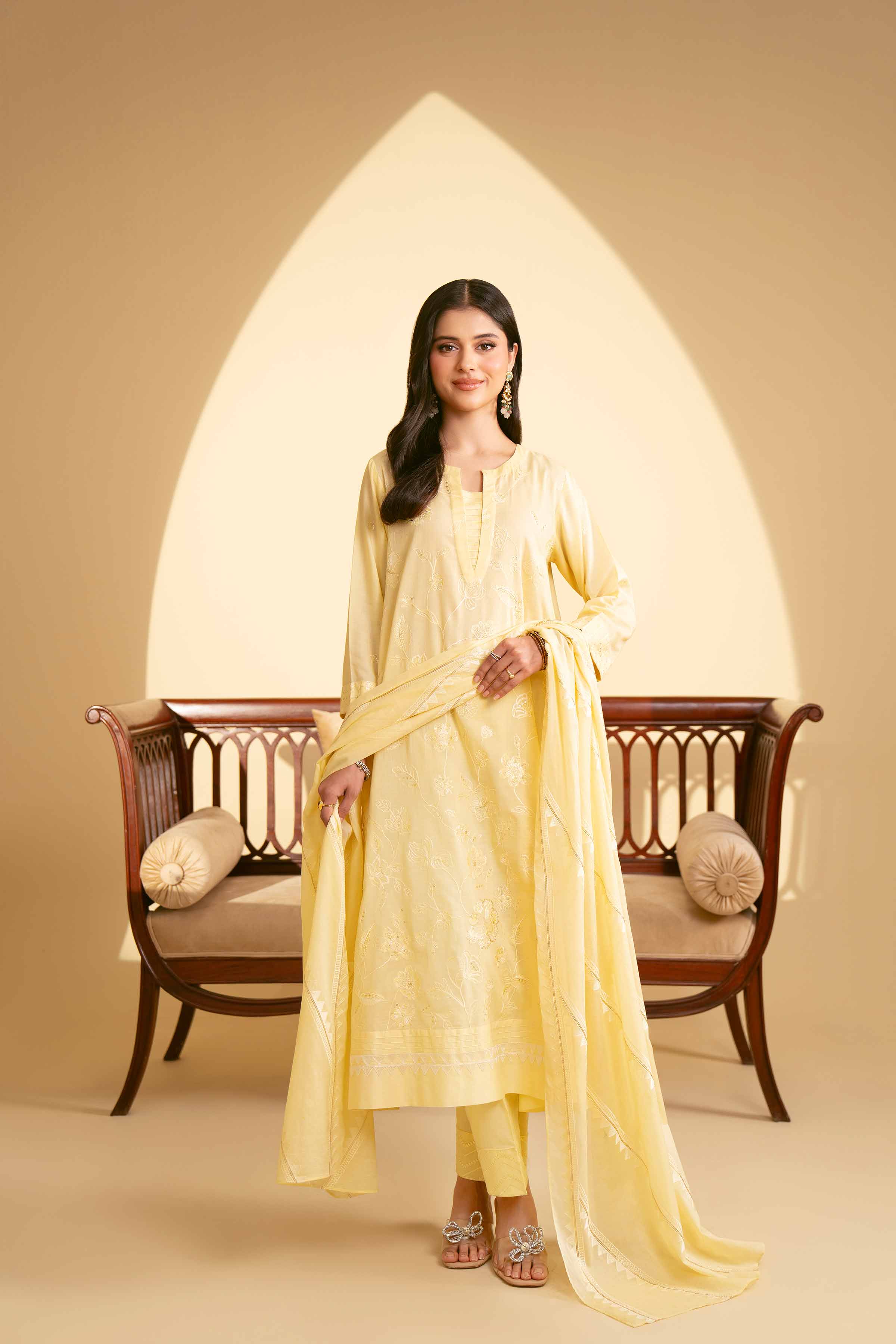 3 Piece - Embroidered Suit - KFE25-23 - Image 5