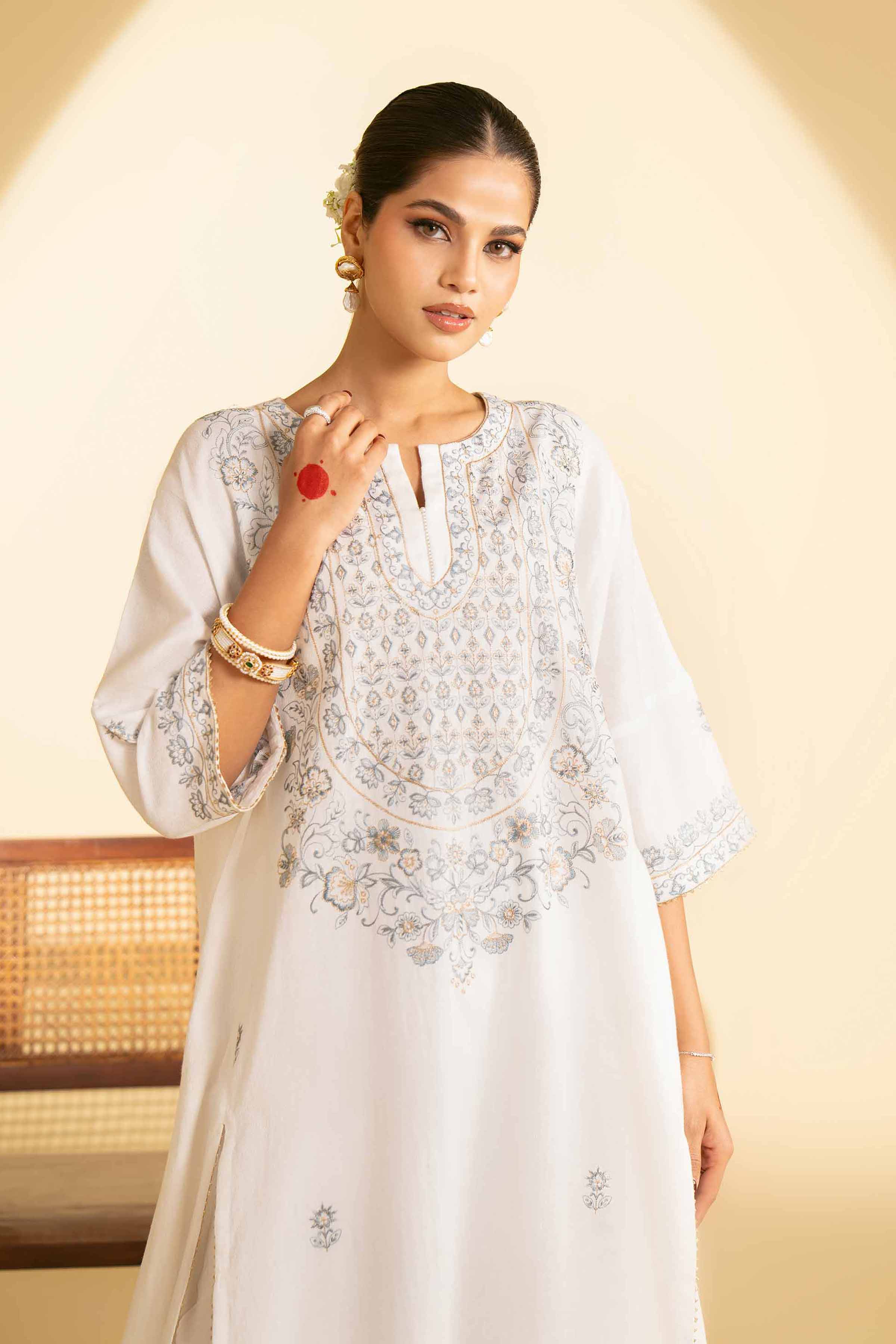 Embroidered Dress - KFE25-25 - Image 2