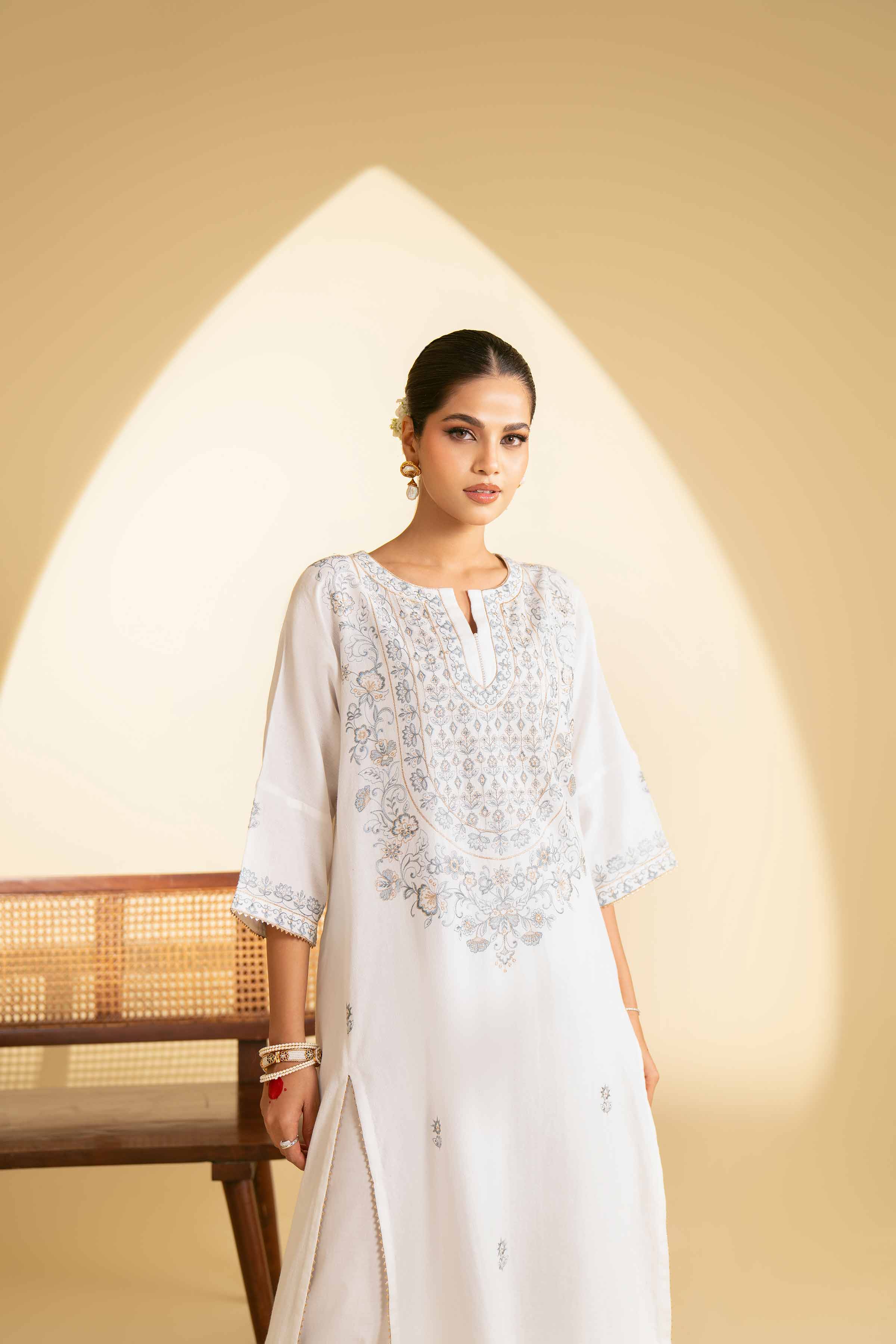 Embroidered Dress - KFE25-25 - Image 4