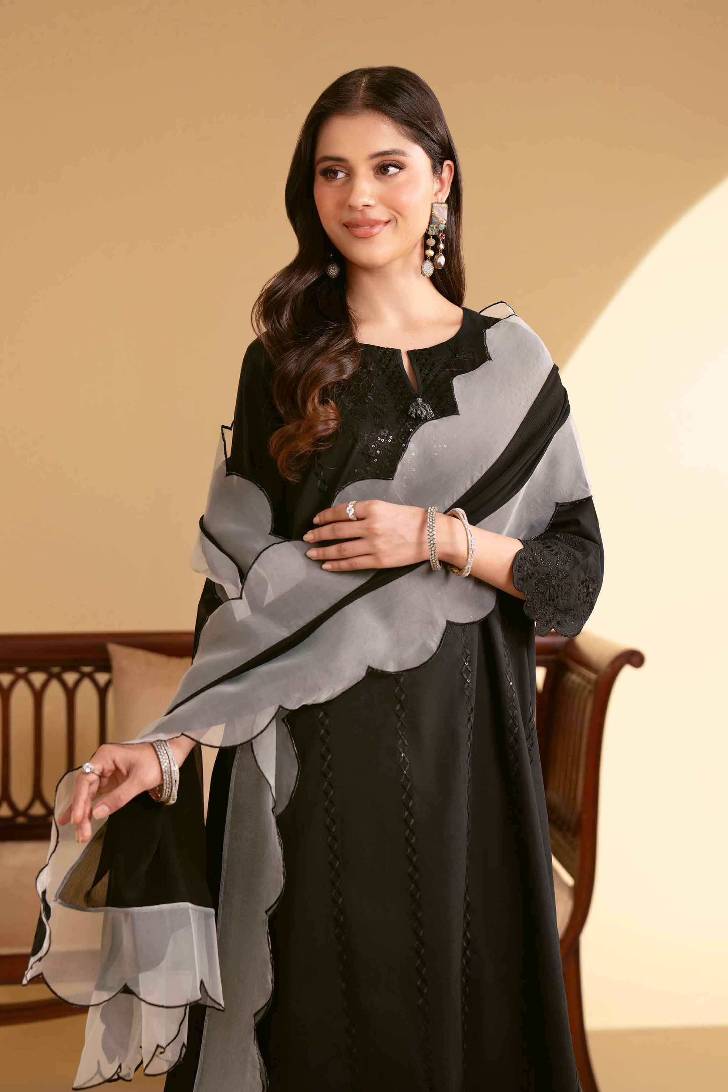 3 Piece - Embroidered Suit - KFE25-26 - Image 2