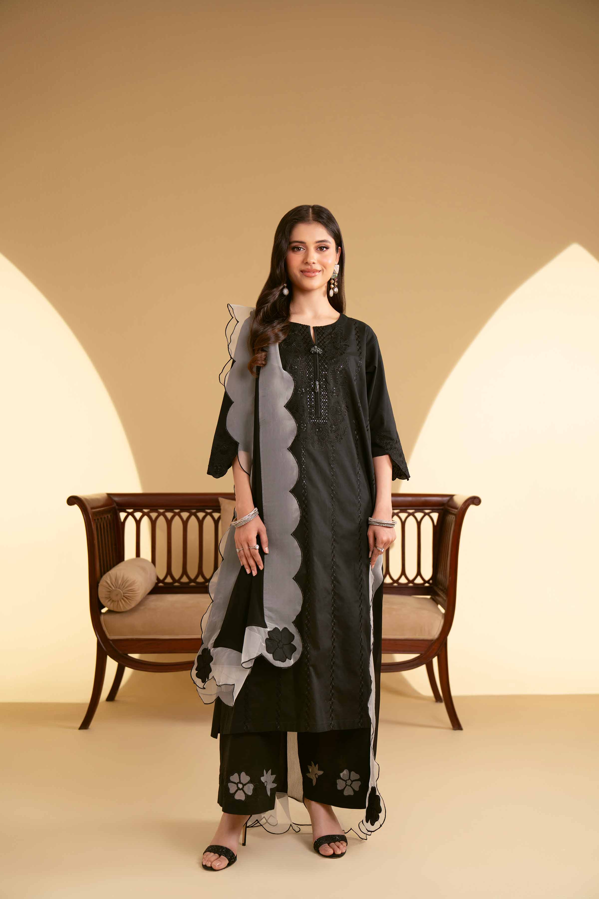 3 Piece - Embroidered Suit - KFE25-26 - Image 5