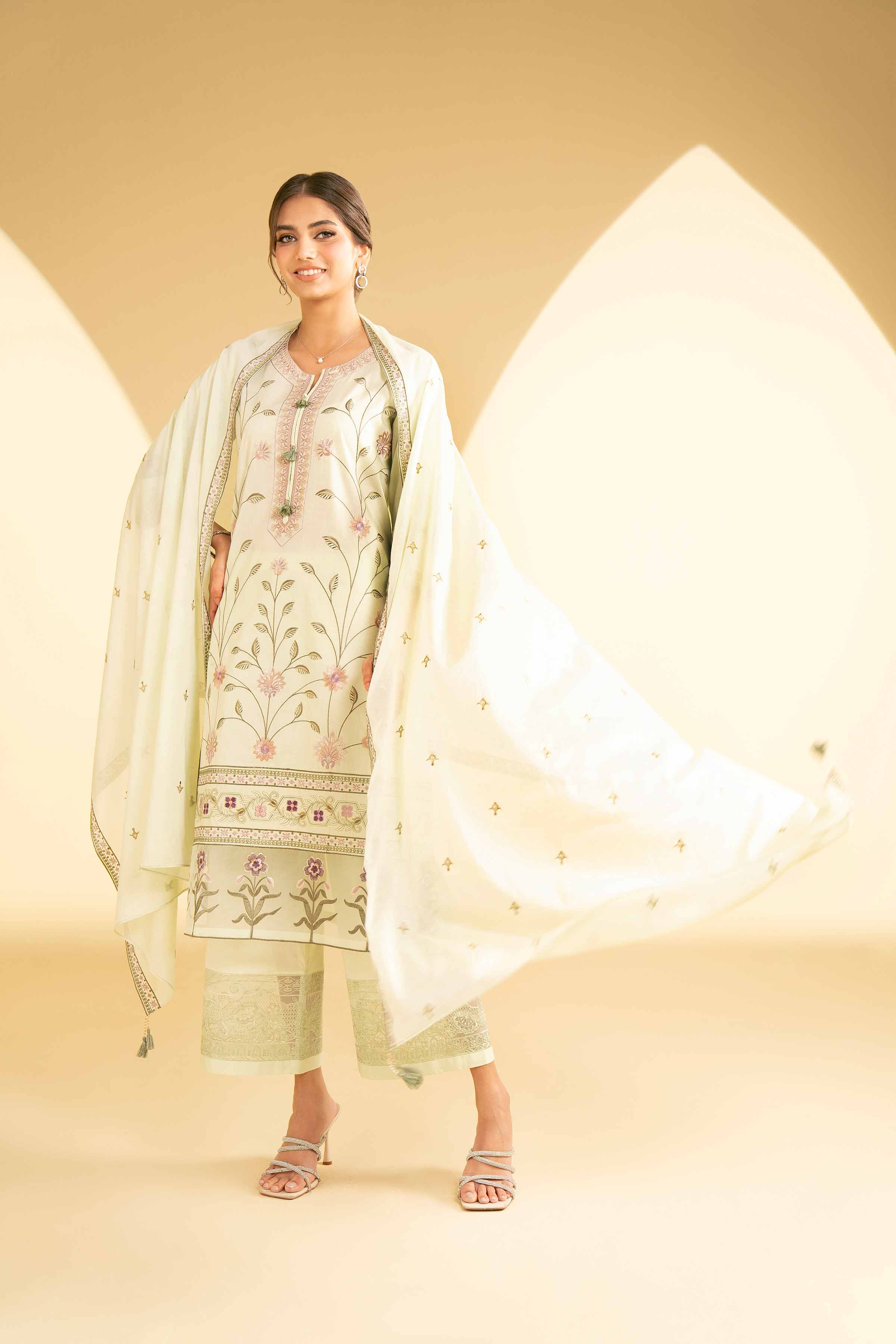 3 Piece - Embroidered Suit - KFE25-30 - Image 5