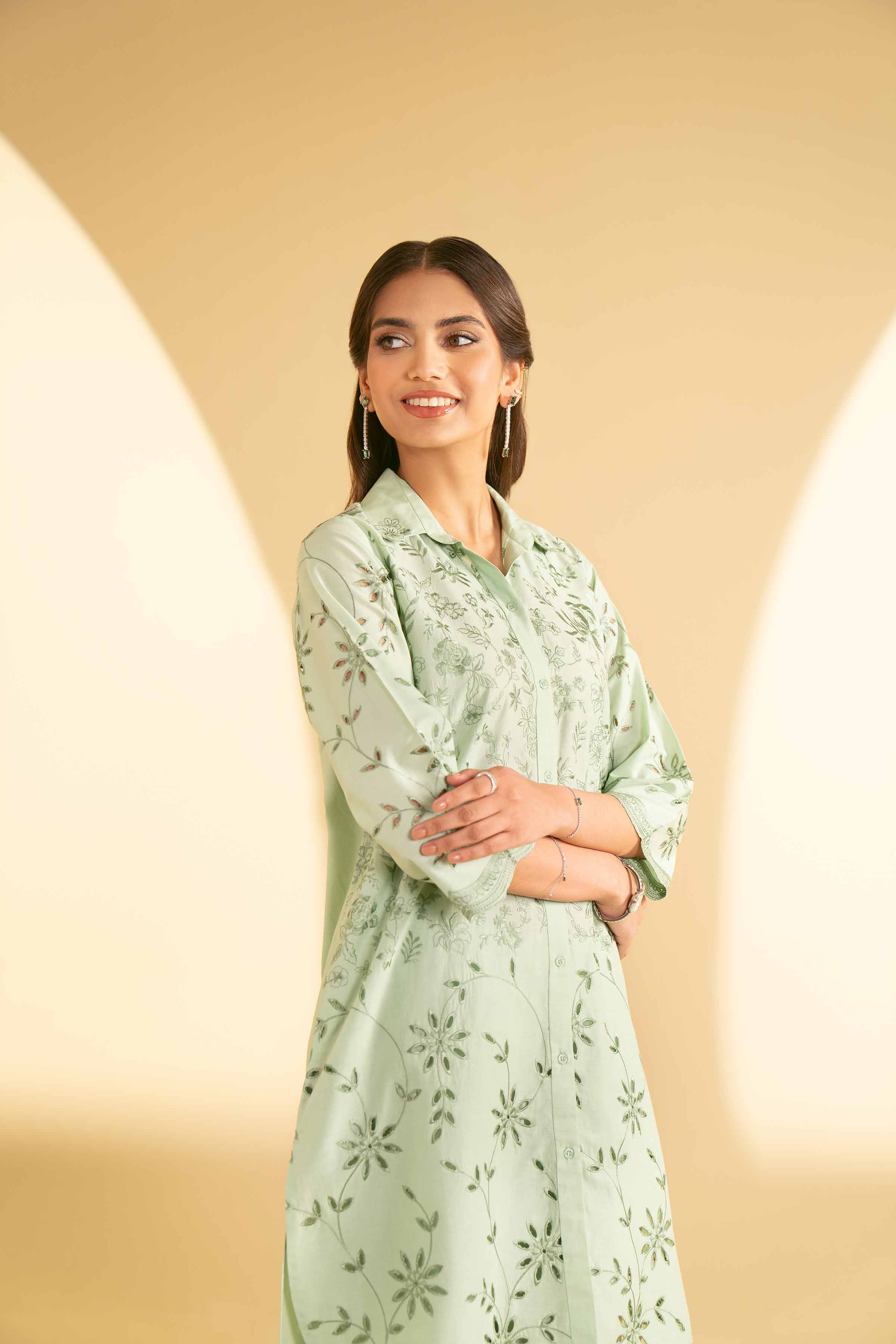 2 Piece - Embroidered Suit - KFE25-33 - Image 6