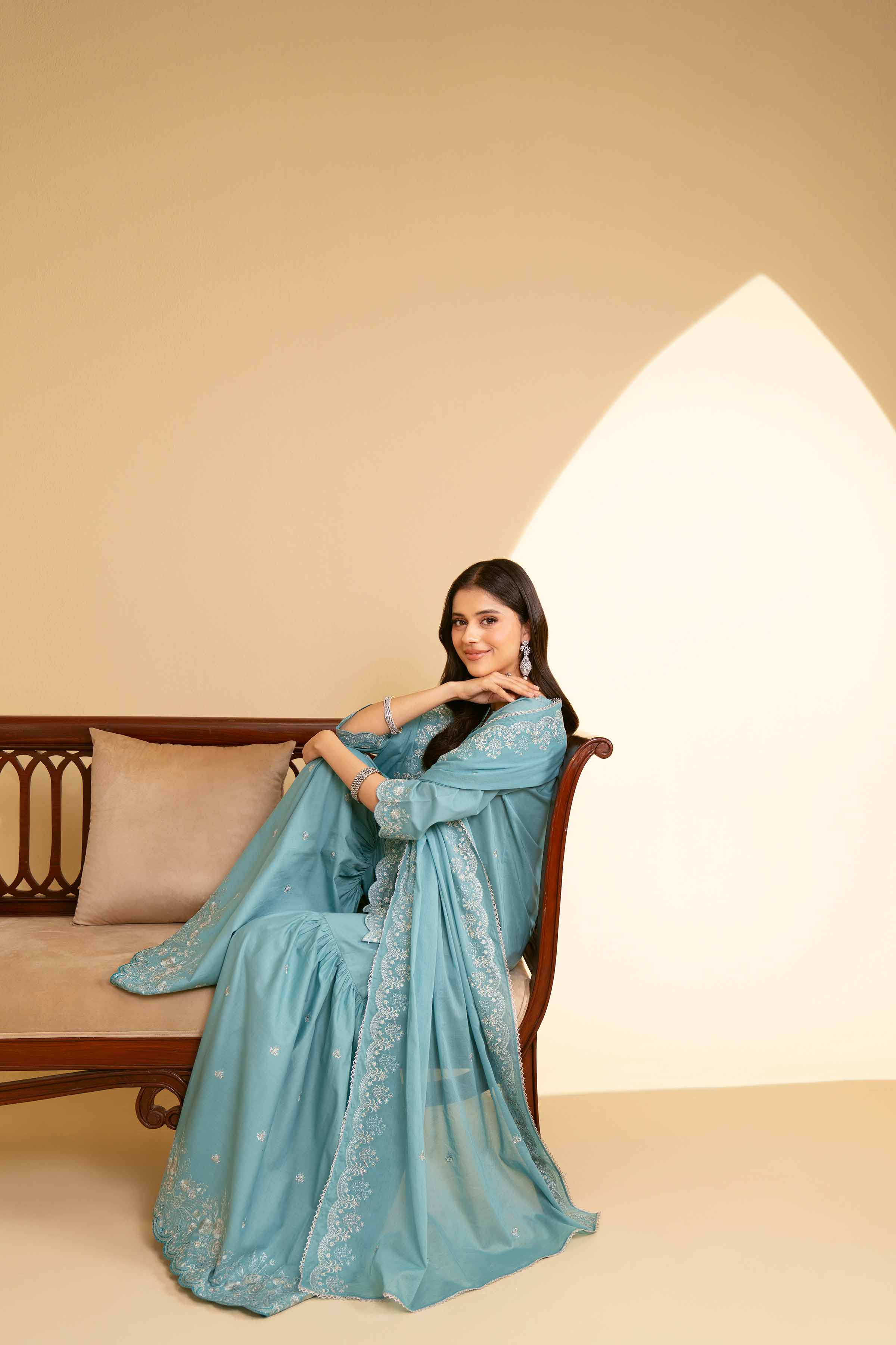 3 Piece - Embroidered Suit - KFE25-39 - Image 5