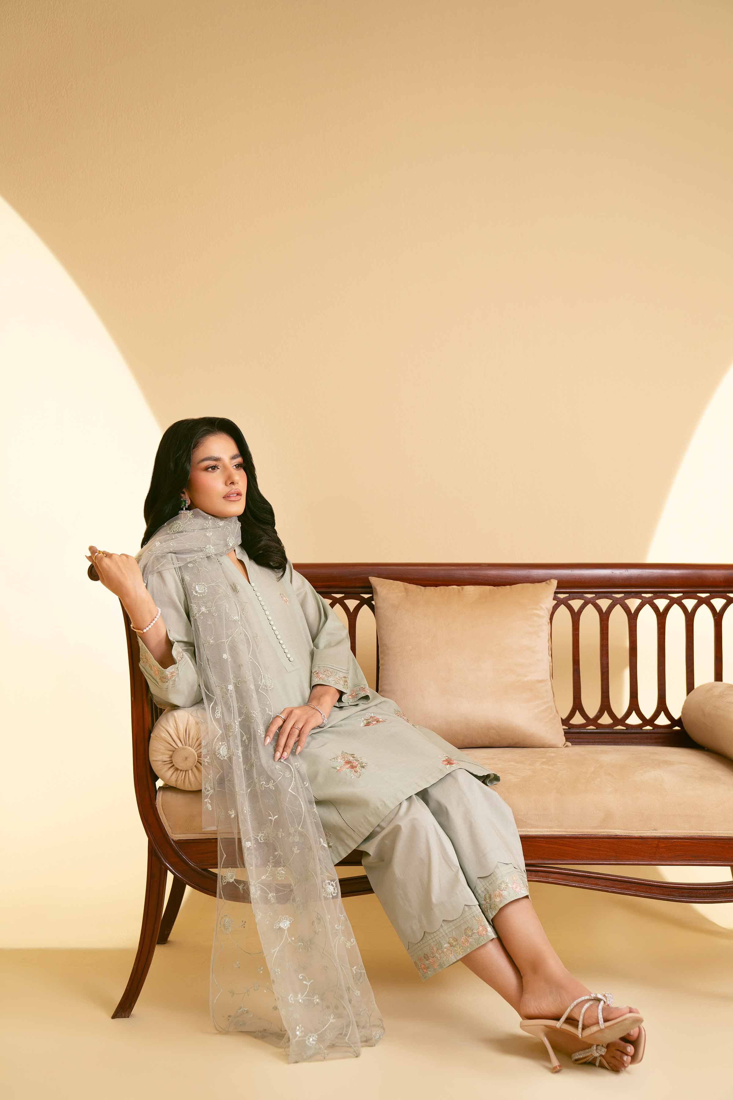 3 Piece - Embroidered Suit - KFE25-42 - Image 6
