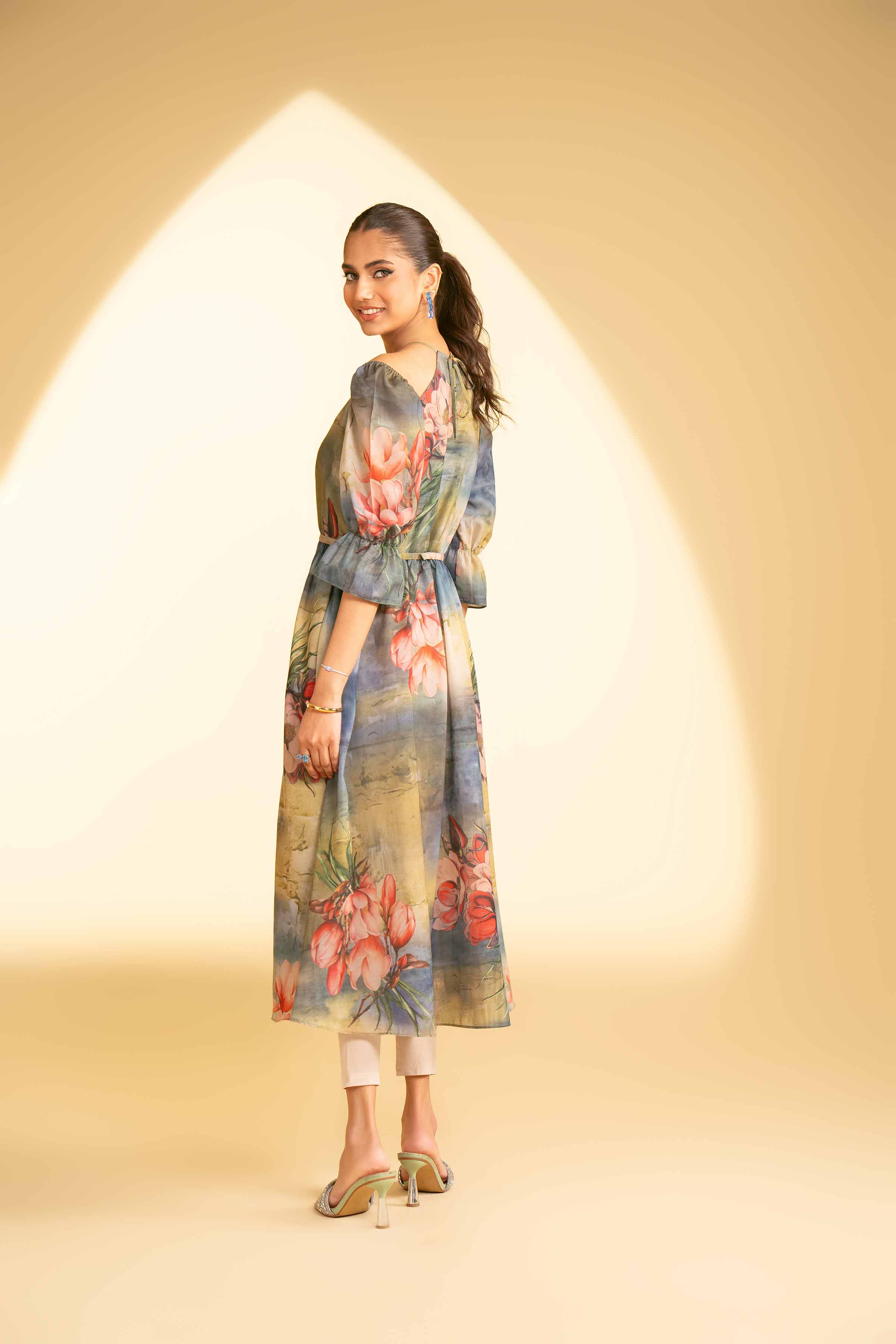 Printed Dress - KFE25-54 - Image 3