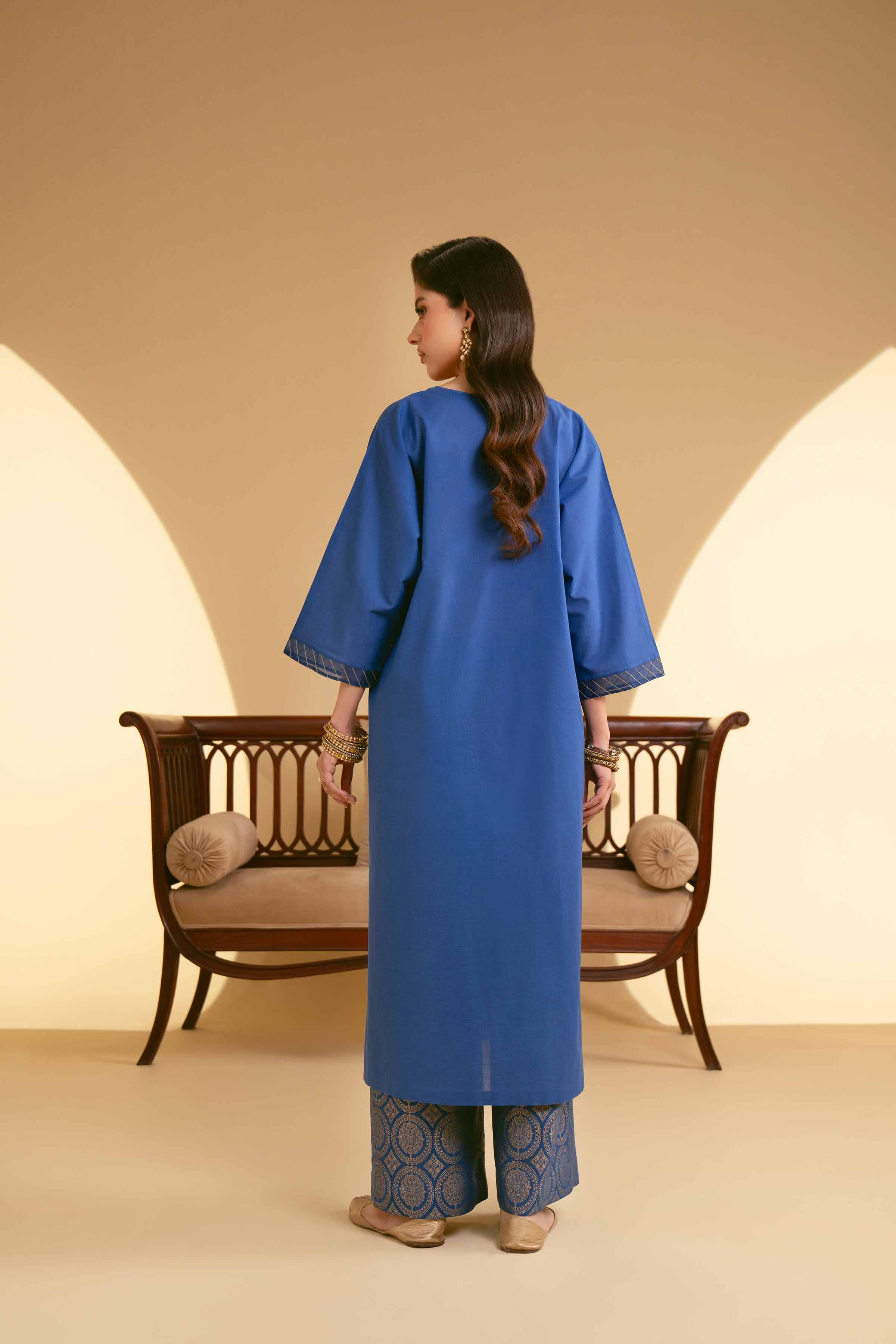 2 Piece - Embroidered Suit - KFE25-66 - Image 3