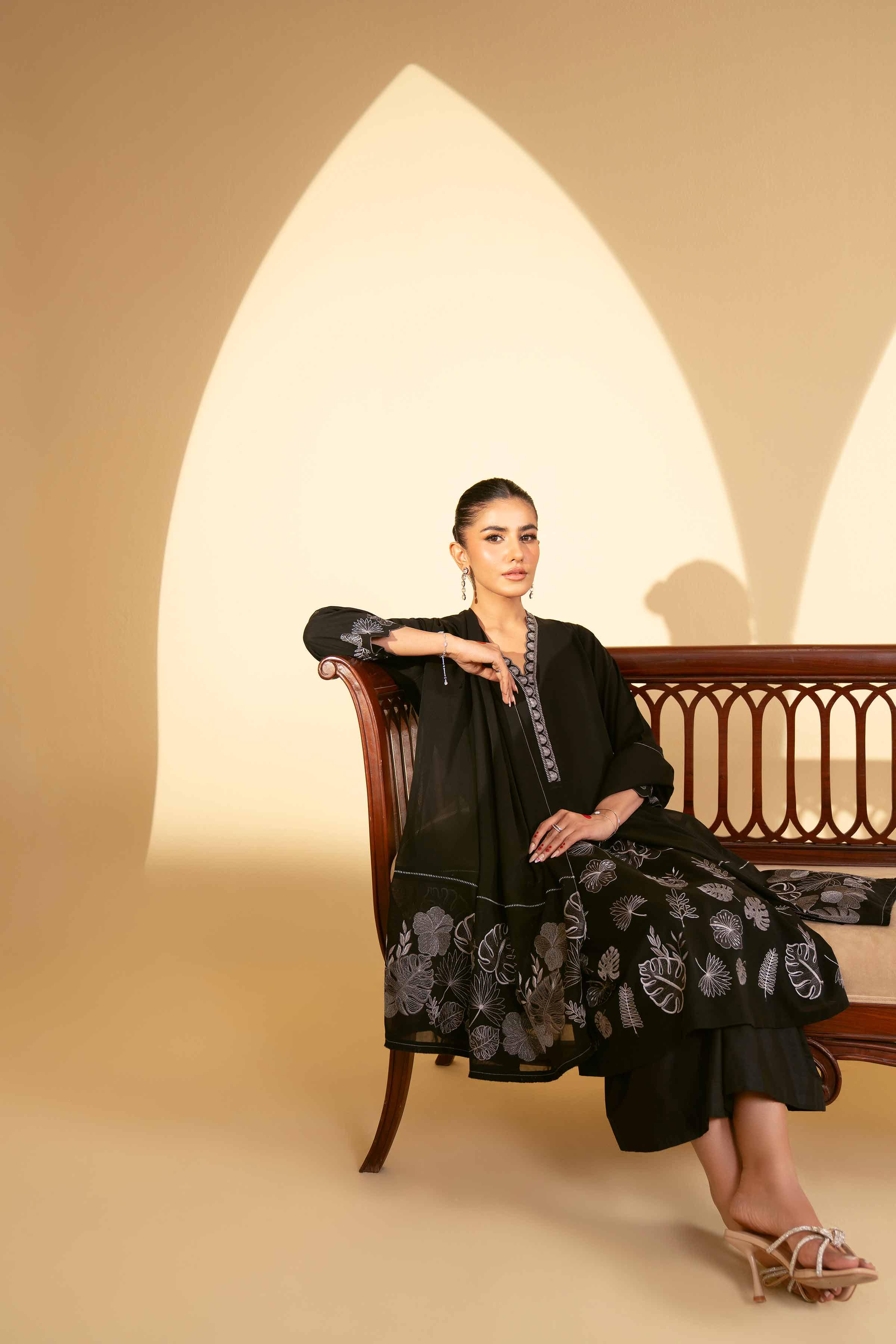 2 Piece - Embroidered Suit - KFE25-79 - Image 8