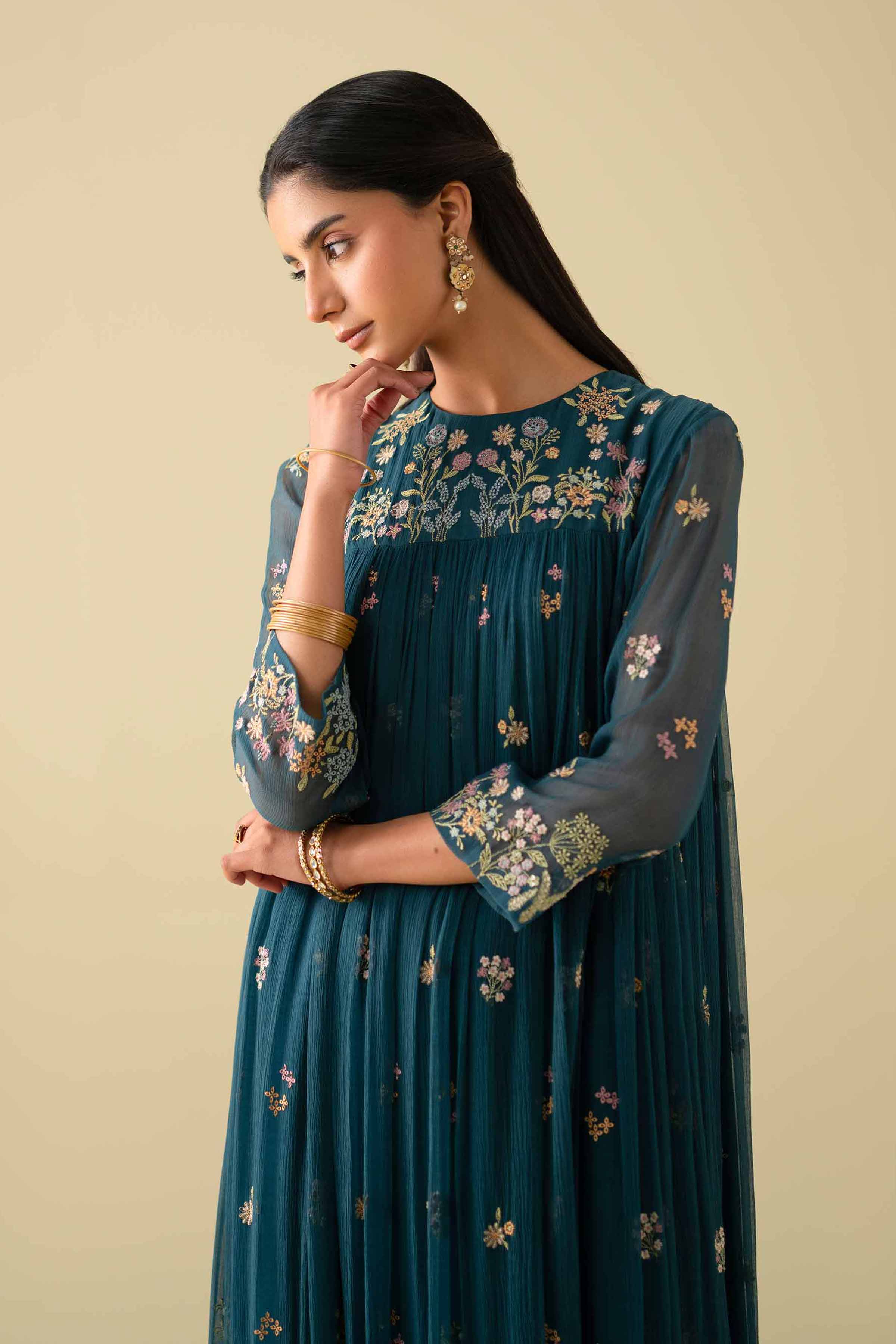 Embroidered Dress - KFE26-05 - Image 8