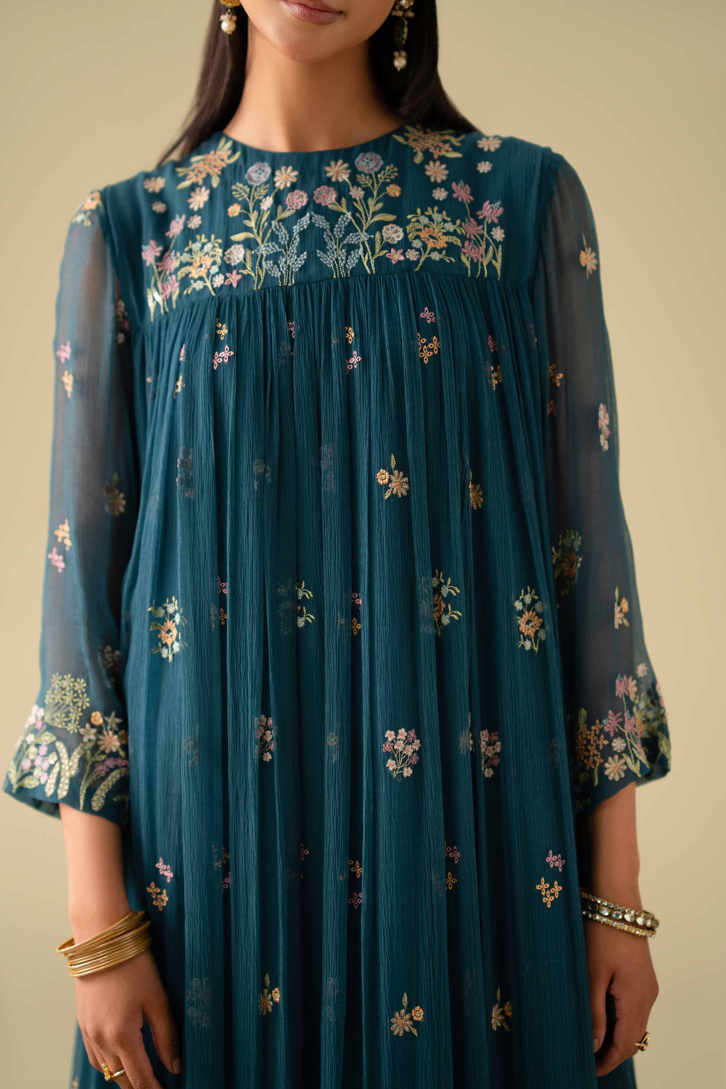 Embroidered Dress - KFE26-05 - Image 9