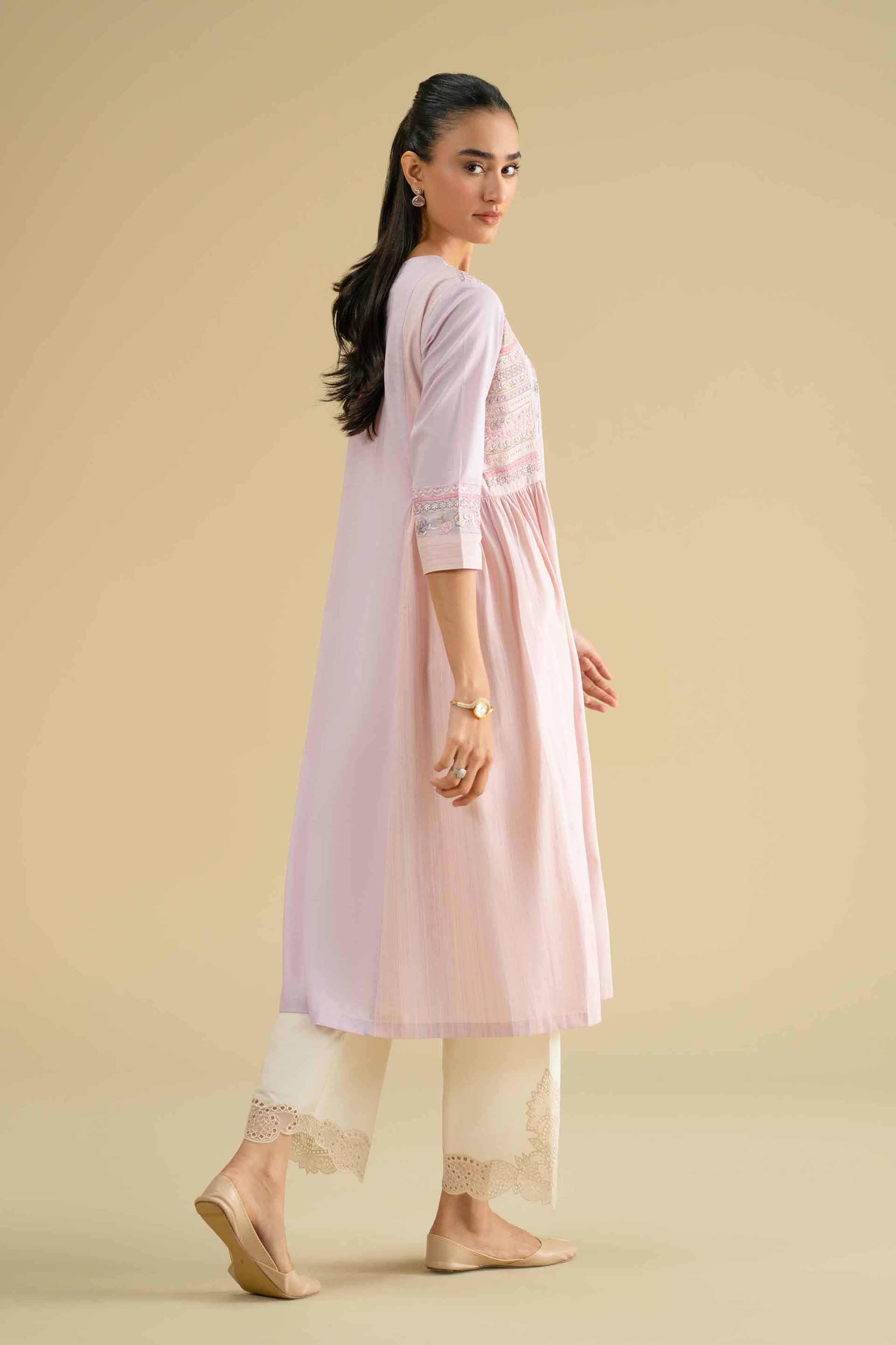 Embroidered Dress - KFE26-09 - Image 4
