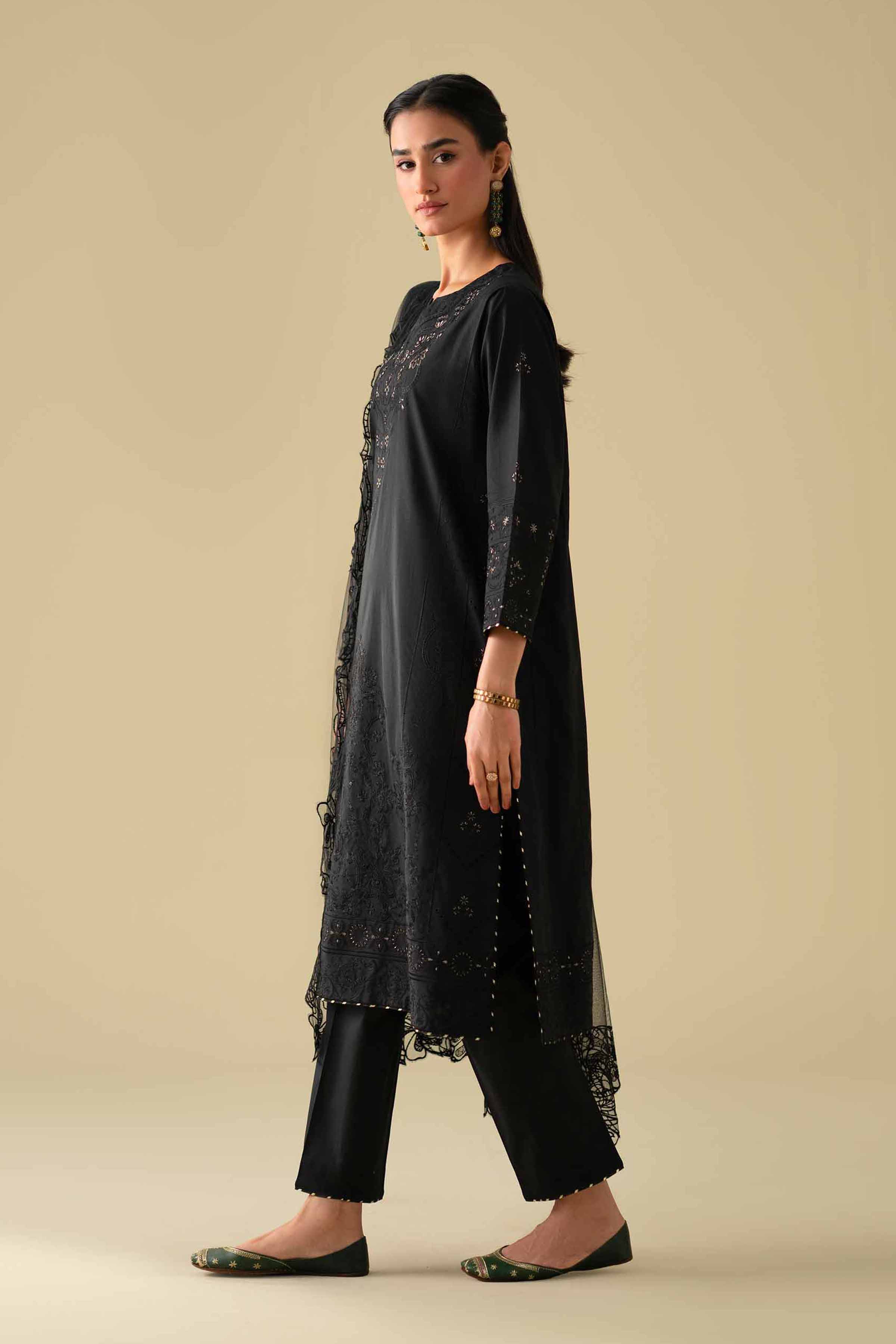 3 Piece - Embroidered Suit - KFE26-102 - Image 4