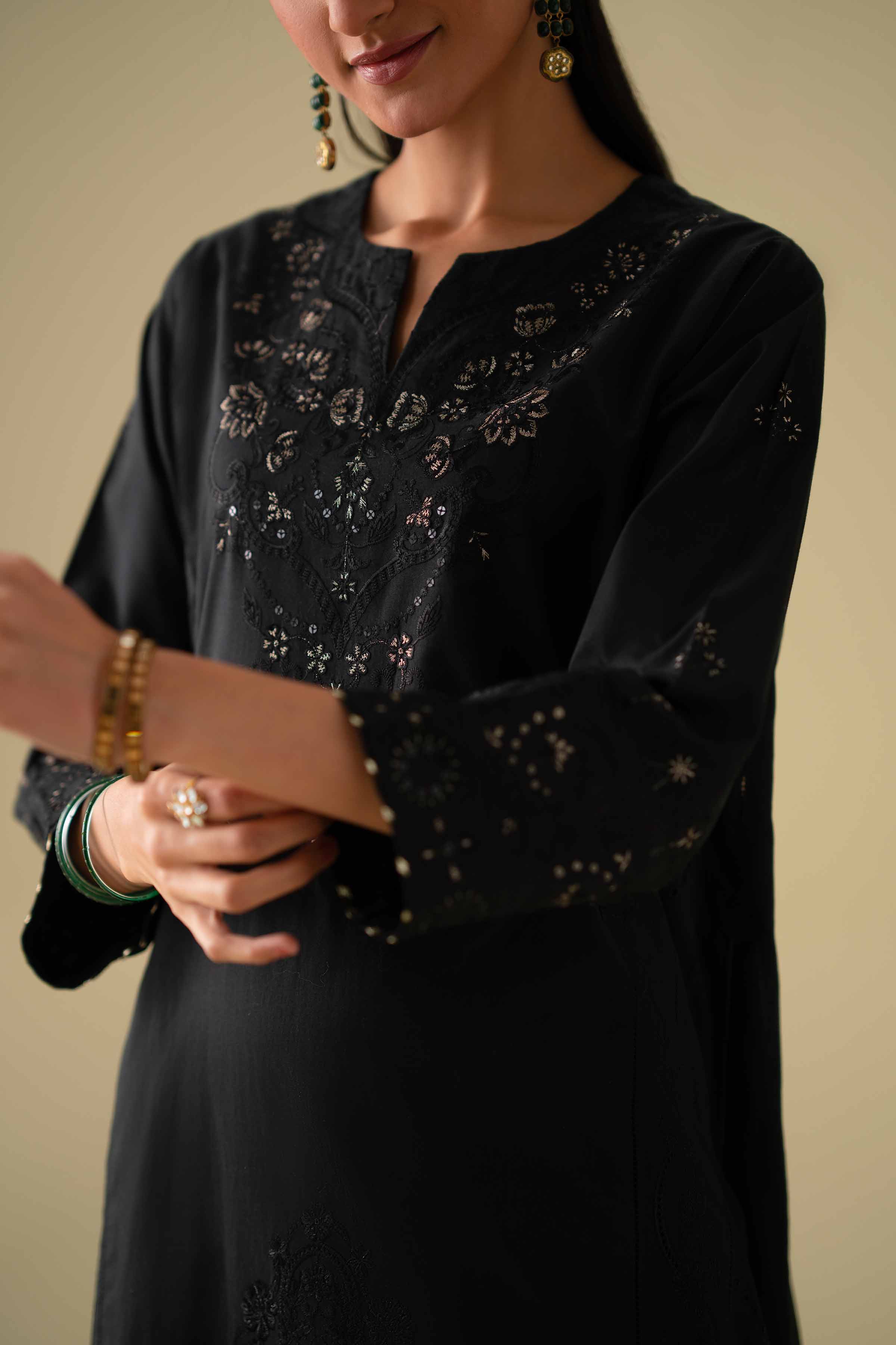3 Piece - Embroidered Suit - KFE26-102 - Image 8