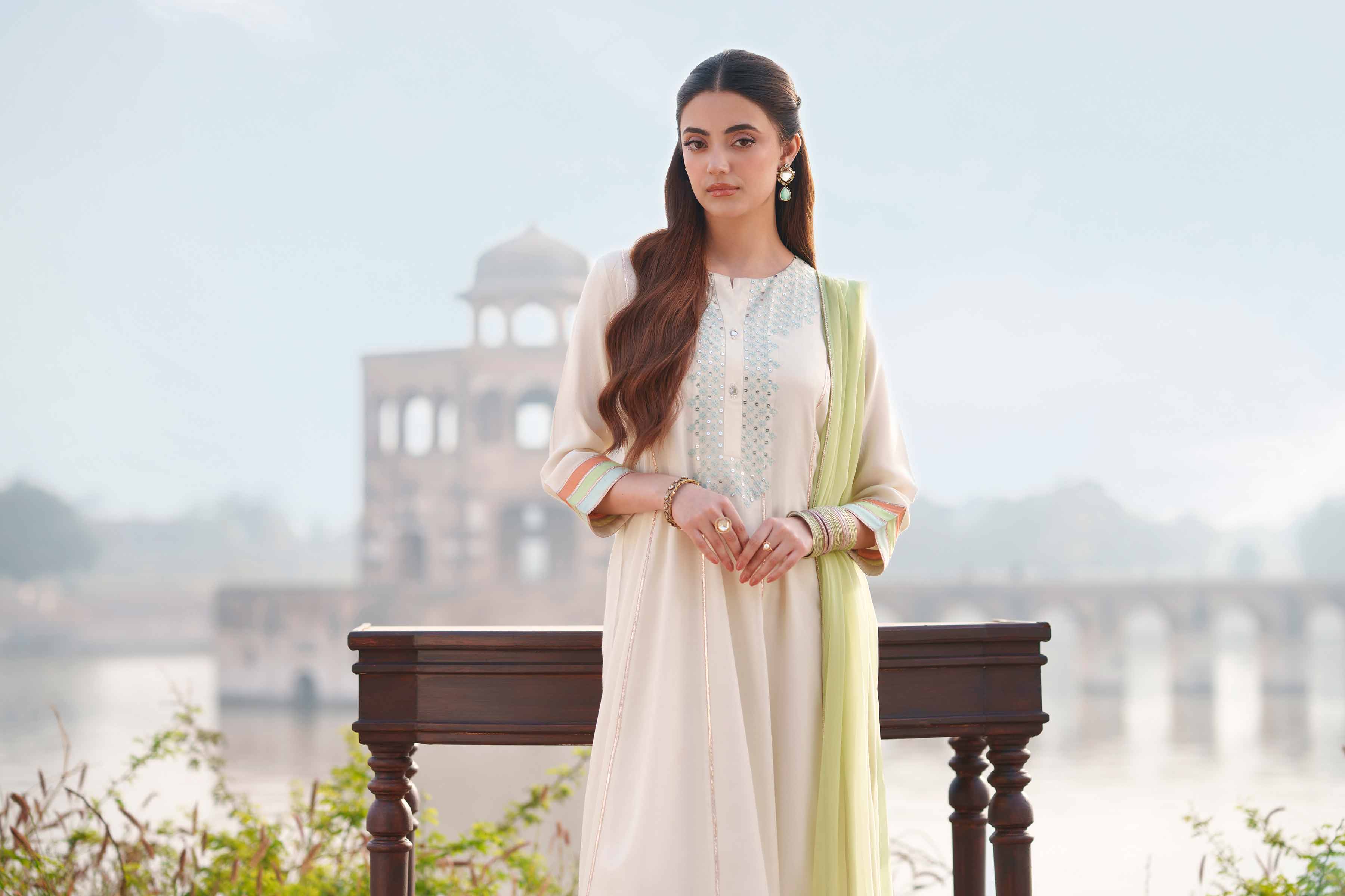 3 Piece - Embroidered Suit - KFE26-103 - Image 7