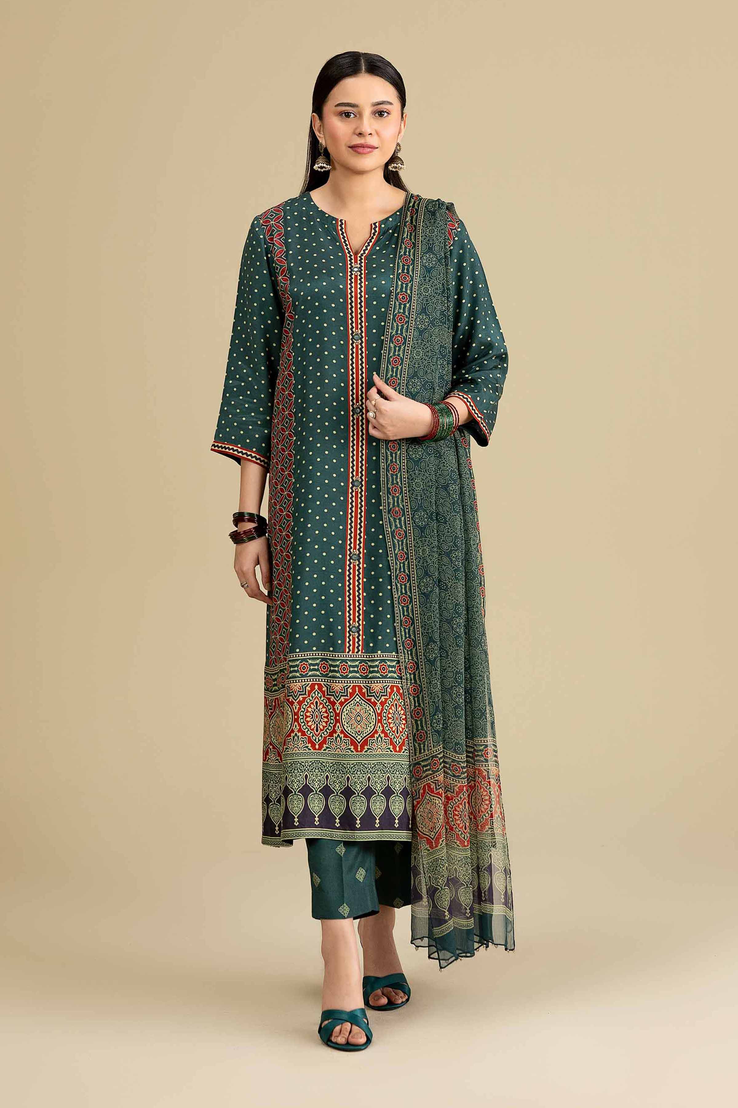 3 Piece - Printed Suit - KFE26-111 - Image 5
