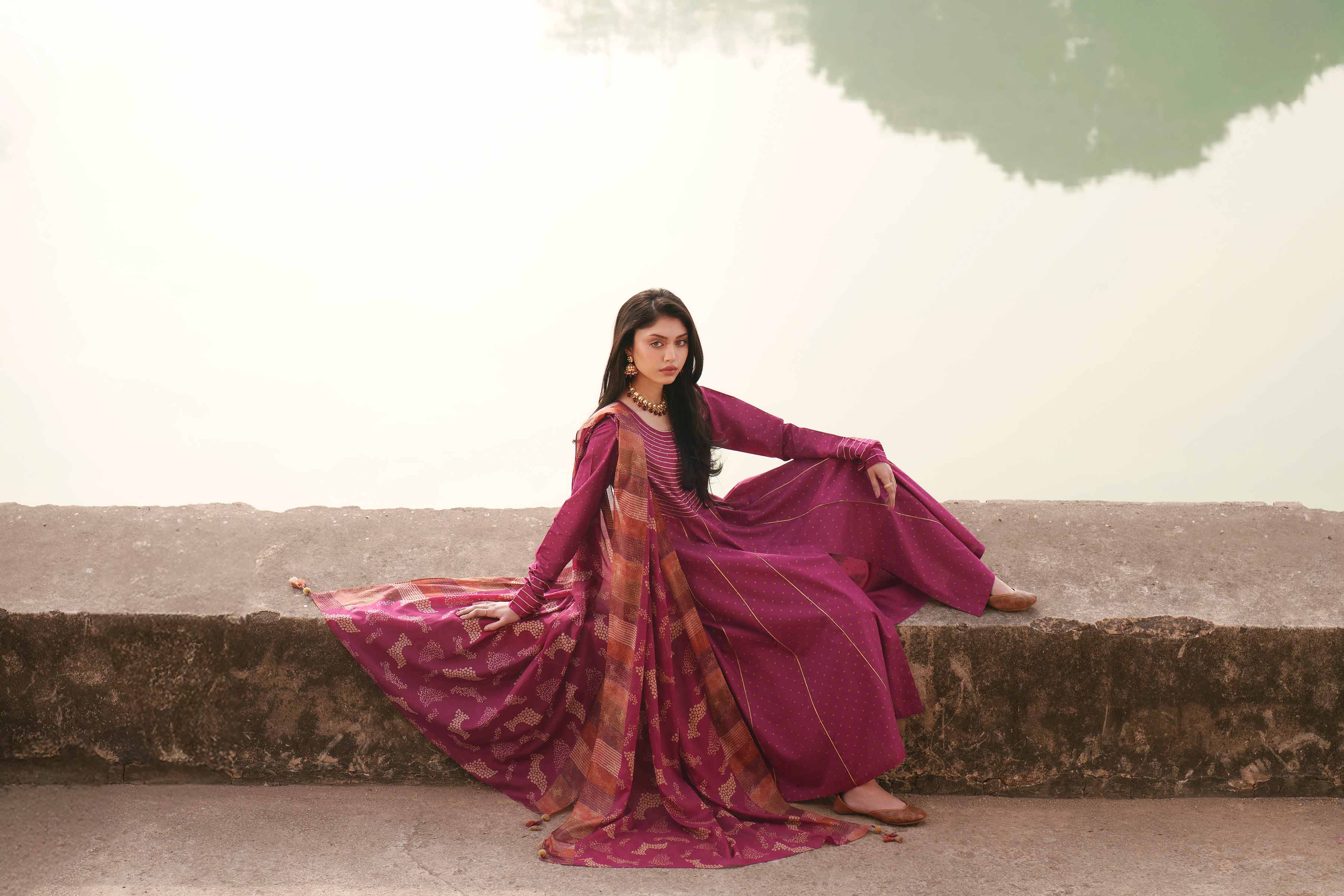 3 Piece - Embroidered Suit - KFE26-113 - Image 13