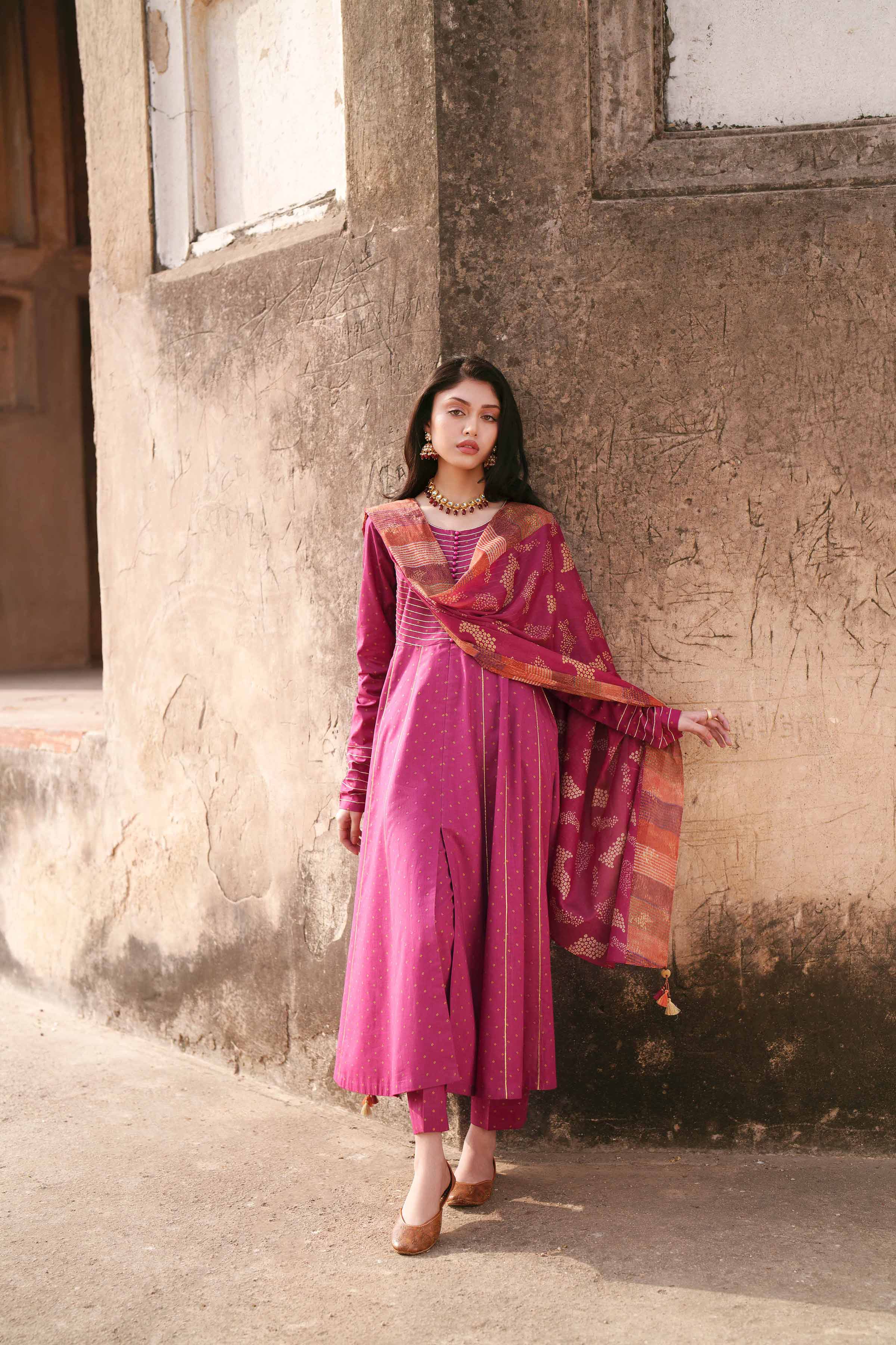 3 Piece - Embroidered Suit - KFE26-113 - Image 6