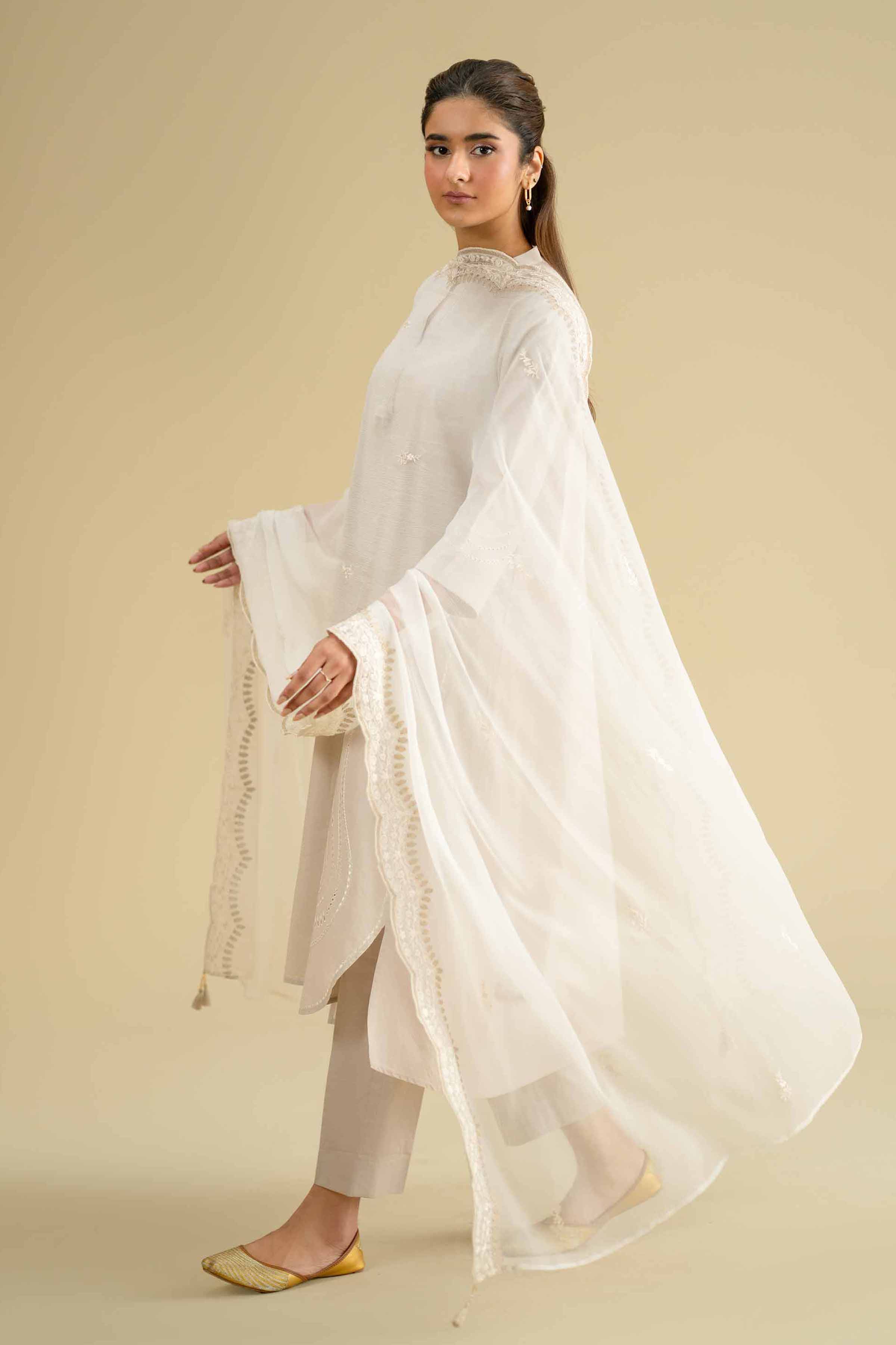 Embroidered Dupatta - KFE26-122 - Image 2