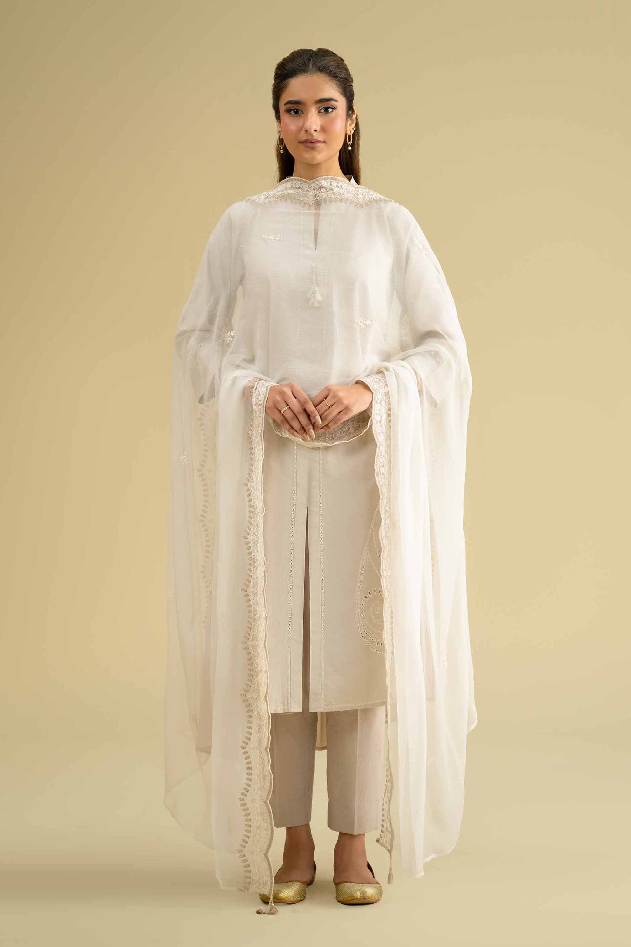 Embroidered Dupatta - KFE26-122 - Image 3
