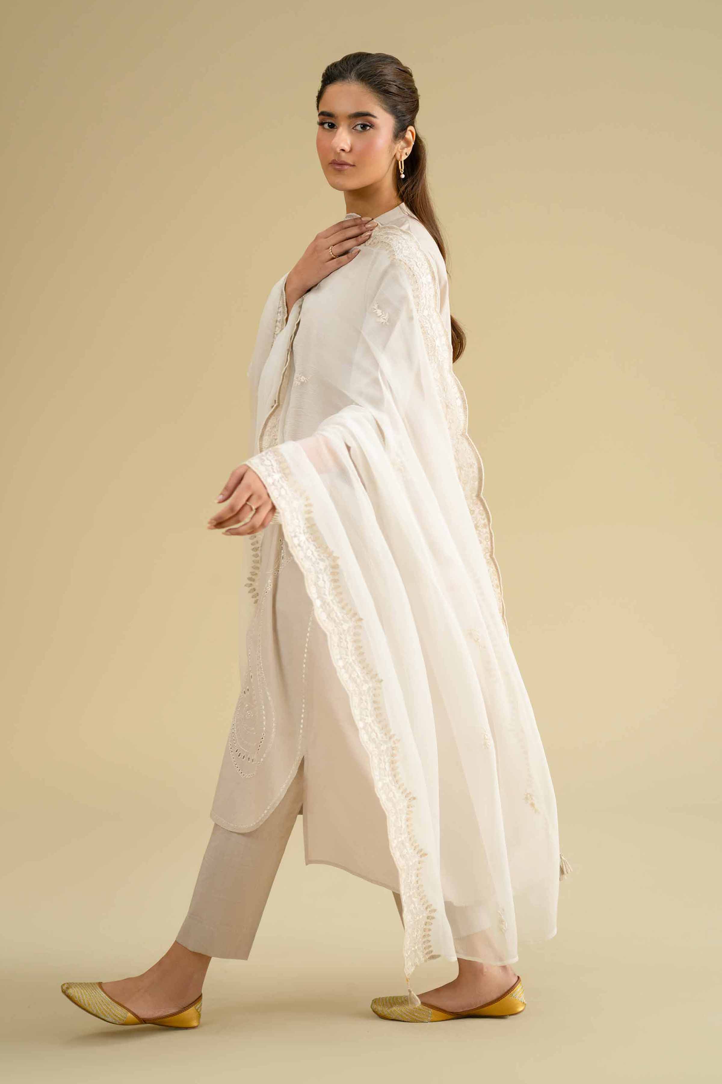 Embroidered Dupatta - KFE26-122 - Image 5