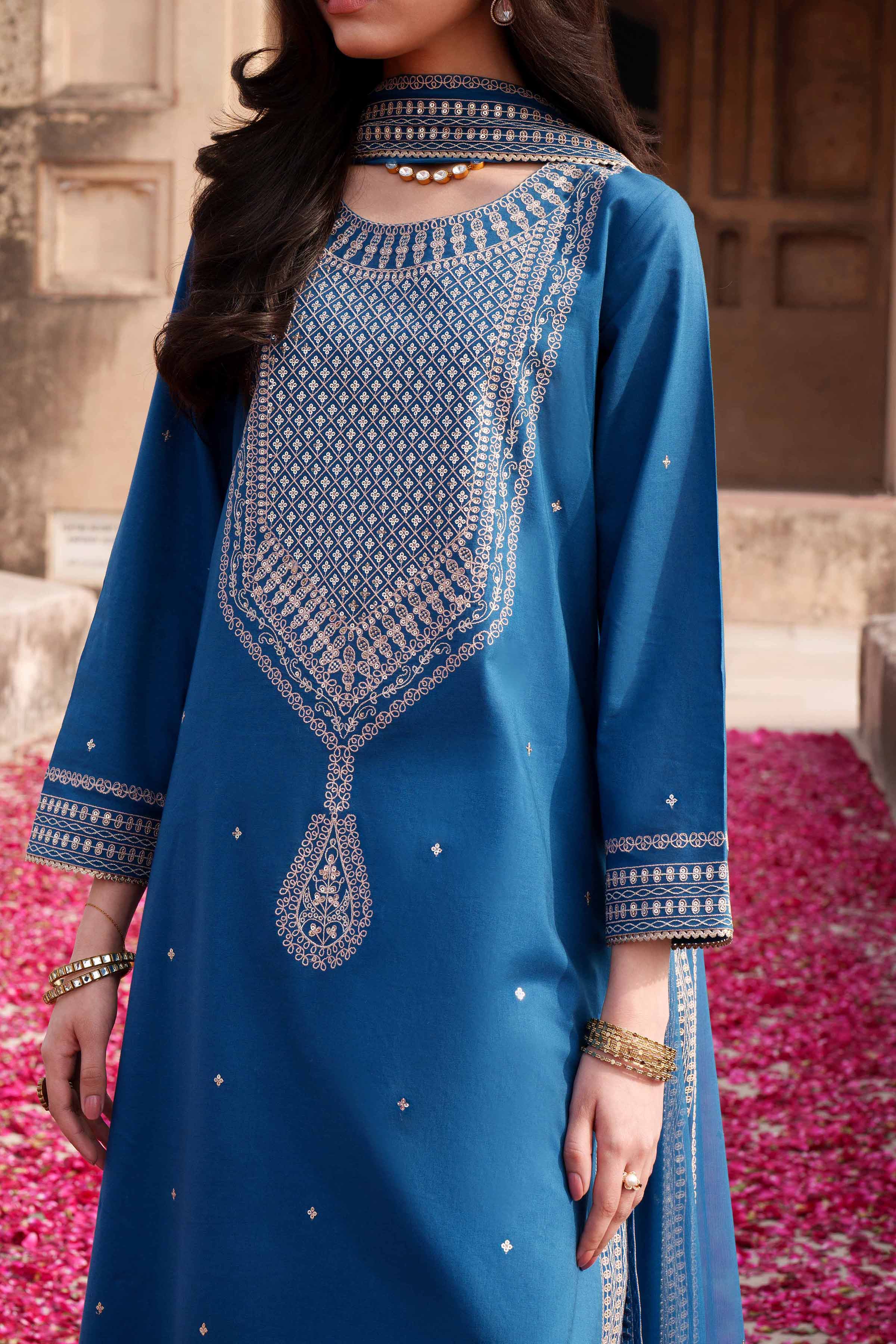 3 Piece - Embroidered Suit - KFE26-133 - Image 11