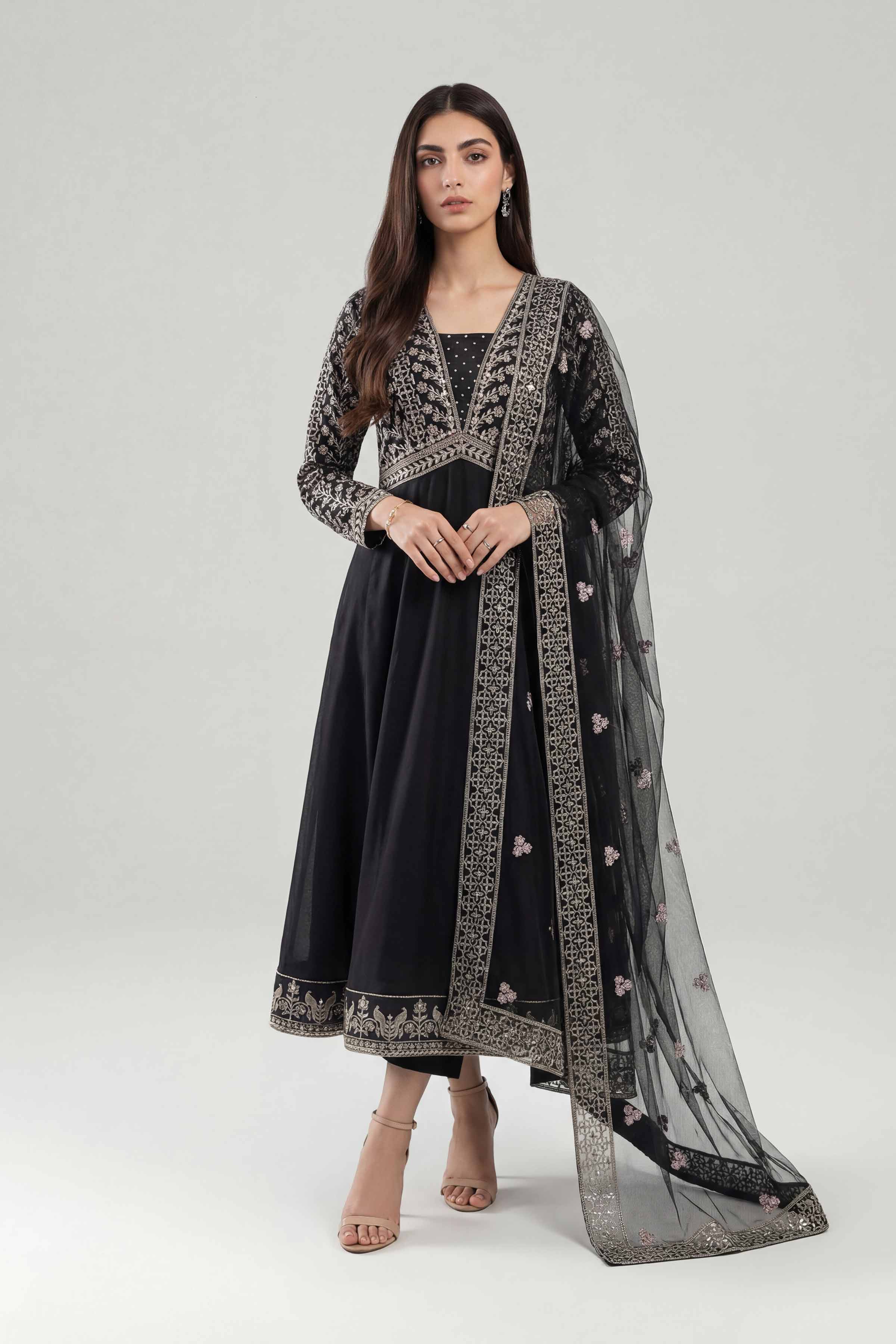 2 Piece - Embroidered Suit - KFE26-149 - Image 3