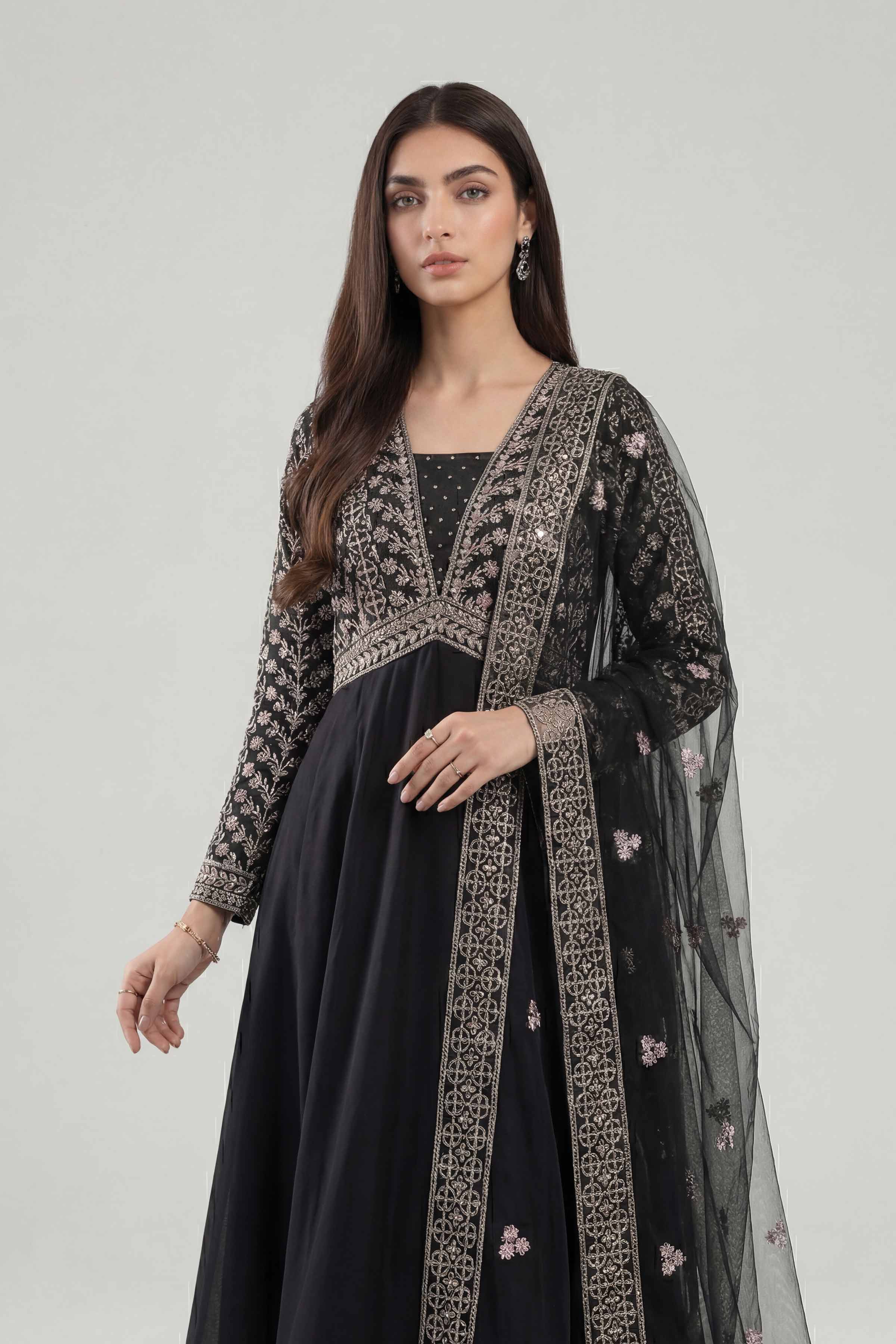 2 Piece - Embroidered Suit - KFE26-149 - Image 6