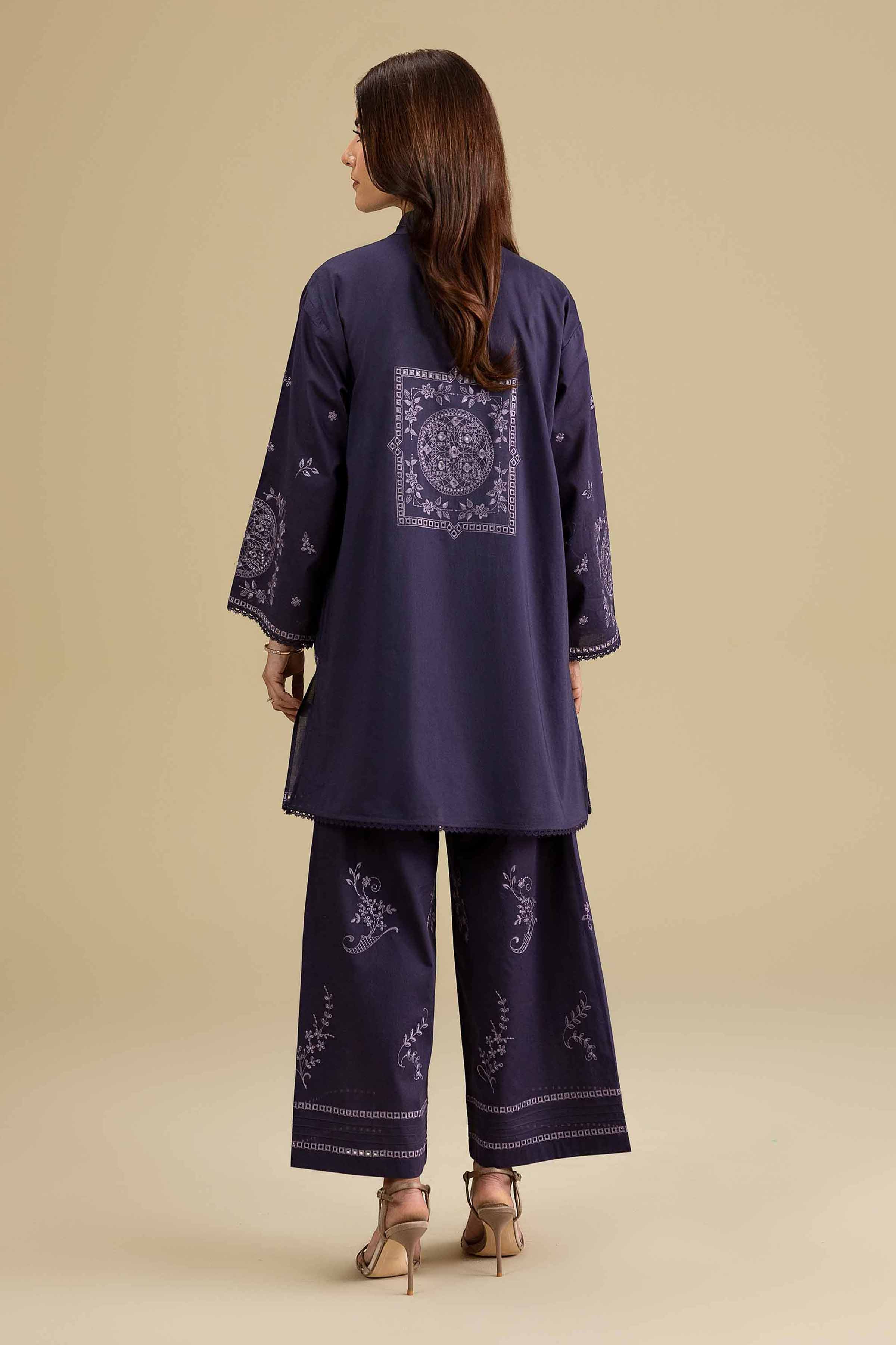 2 Piece - Embroidered Suit - KFE26-156 - Image 4