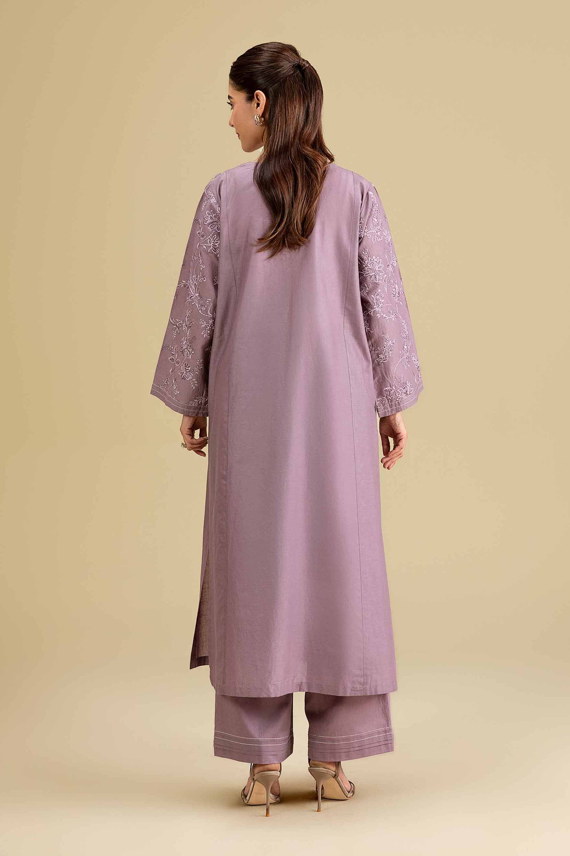 2 Piece - Embroidered Suit - KFE26-159 - Image 3