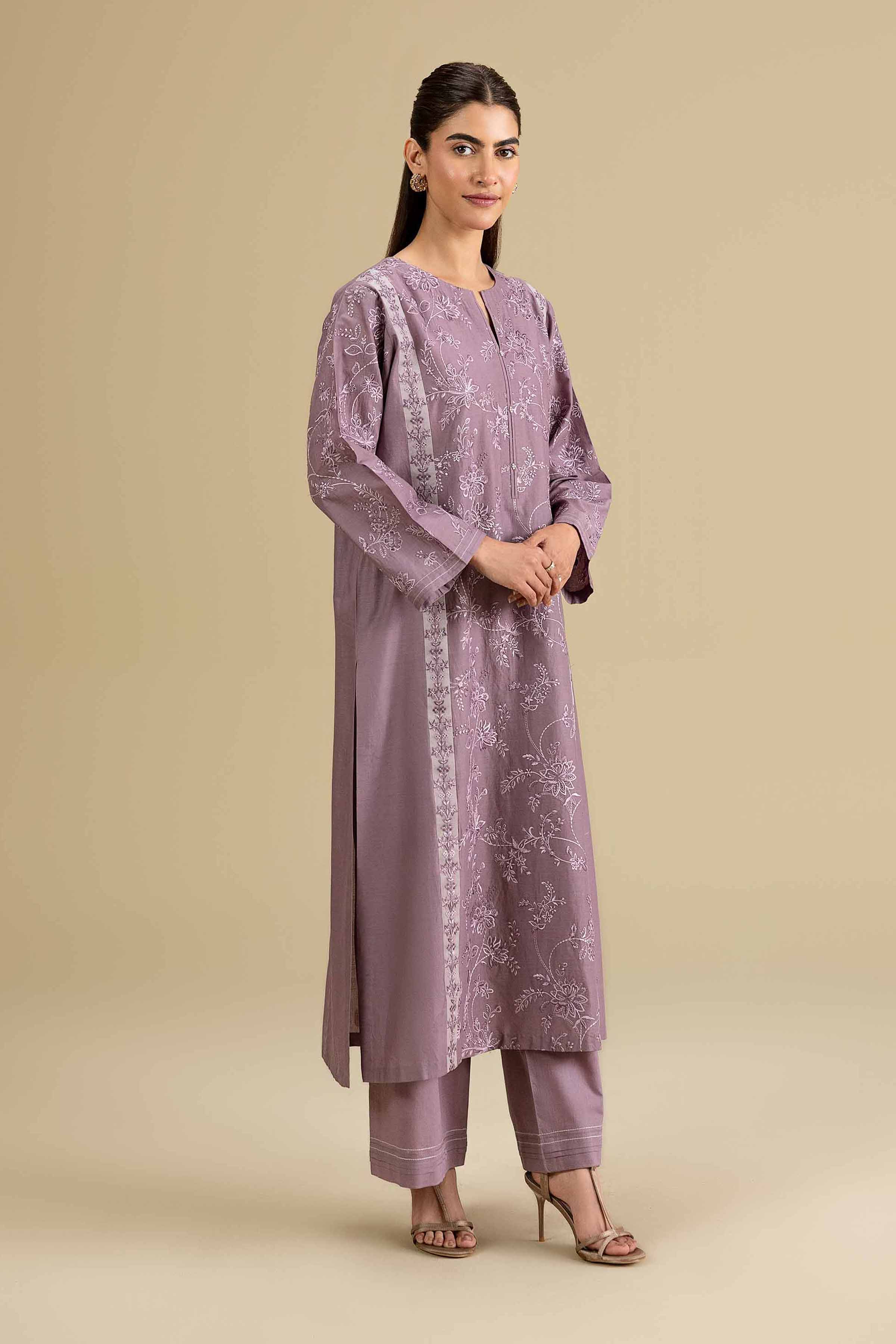 2 Piece - Embroidered Suit - KFE26-159 - Image 4