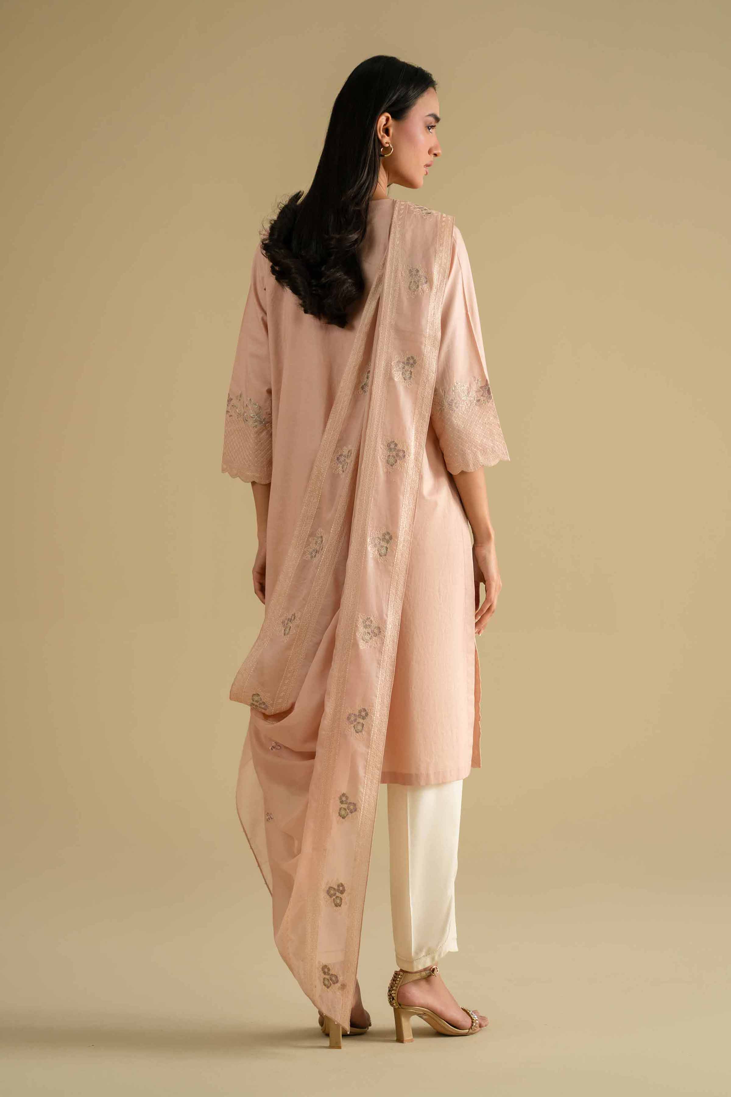 2 Piece - Embroidered Suit - KFE26-16 - Image 3