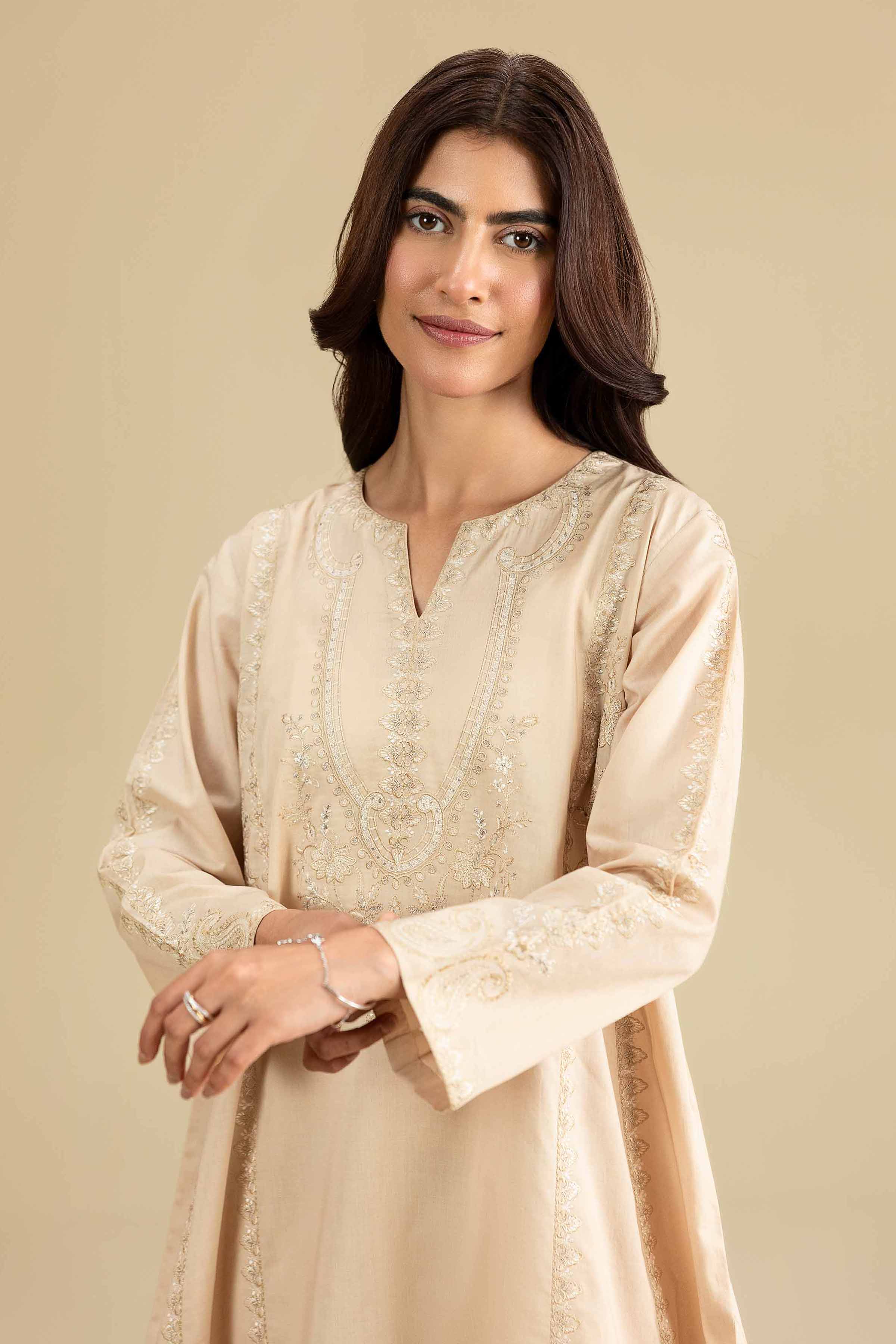 2 Piece - Embroidered Suit - KFE26-161 - Image 5