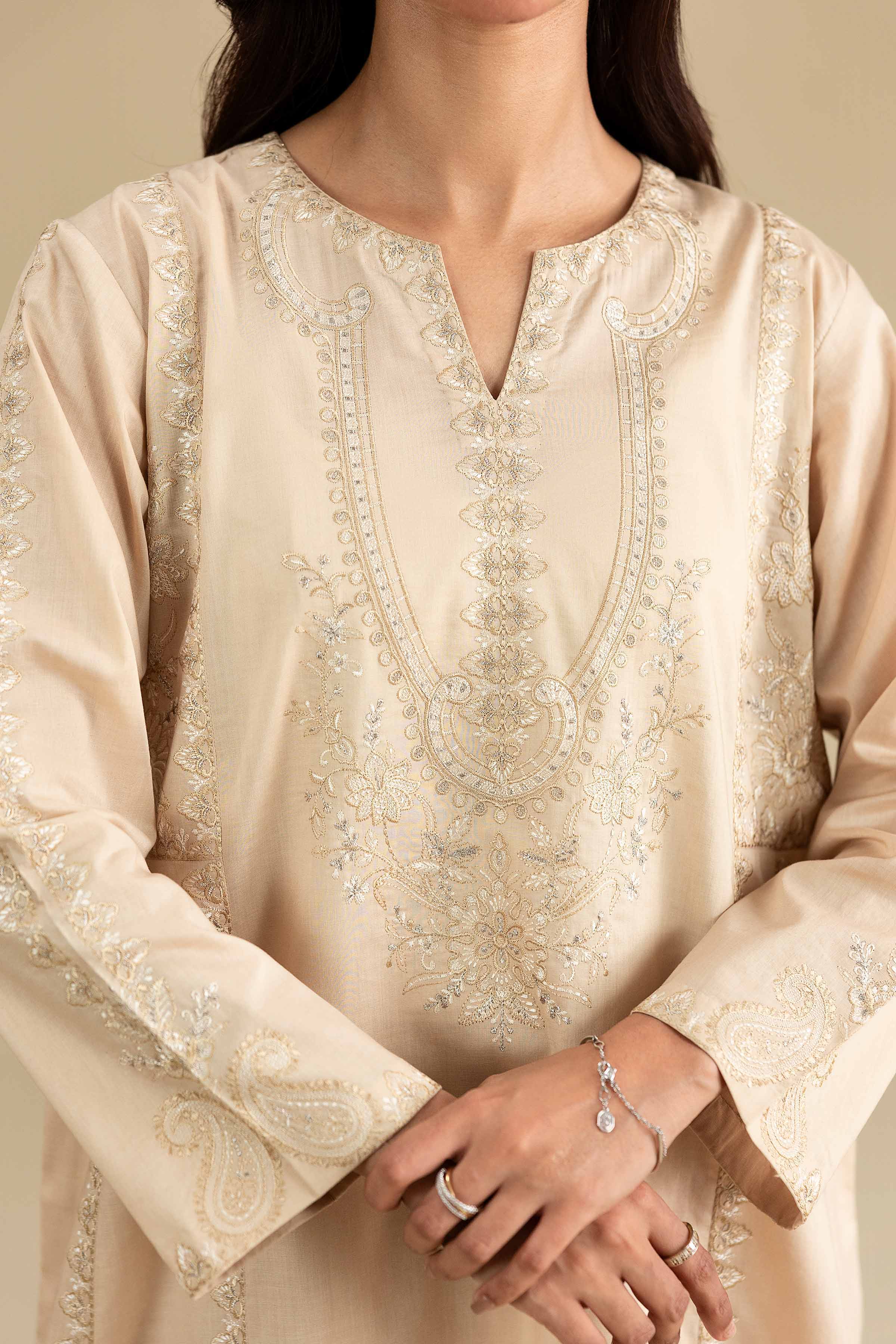 2 Piece - Embroidered Suit - KFE26-161 - Image 6
