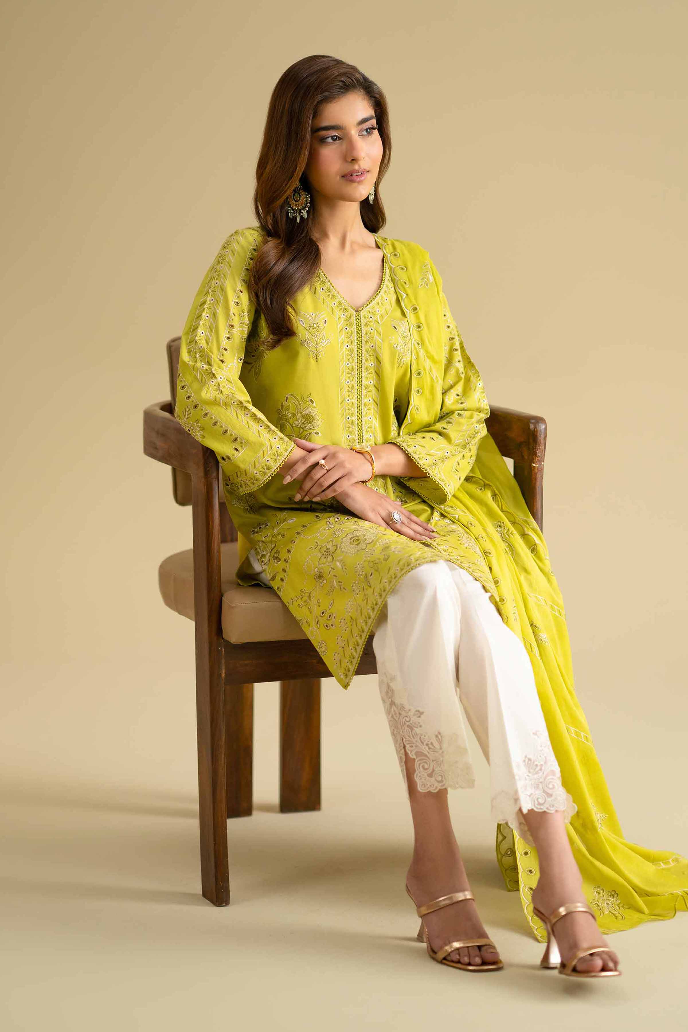 2 Piece - Embroidered Suit - KFE26-18