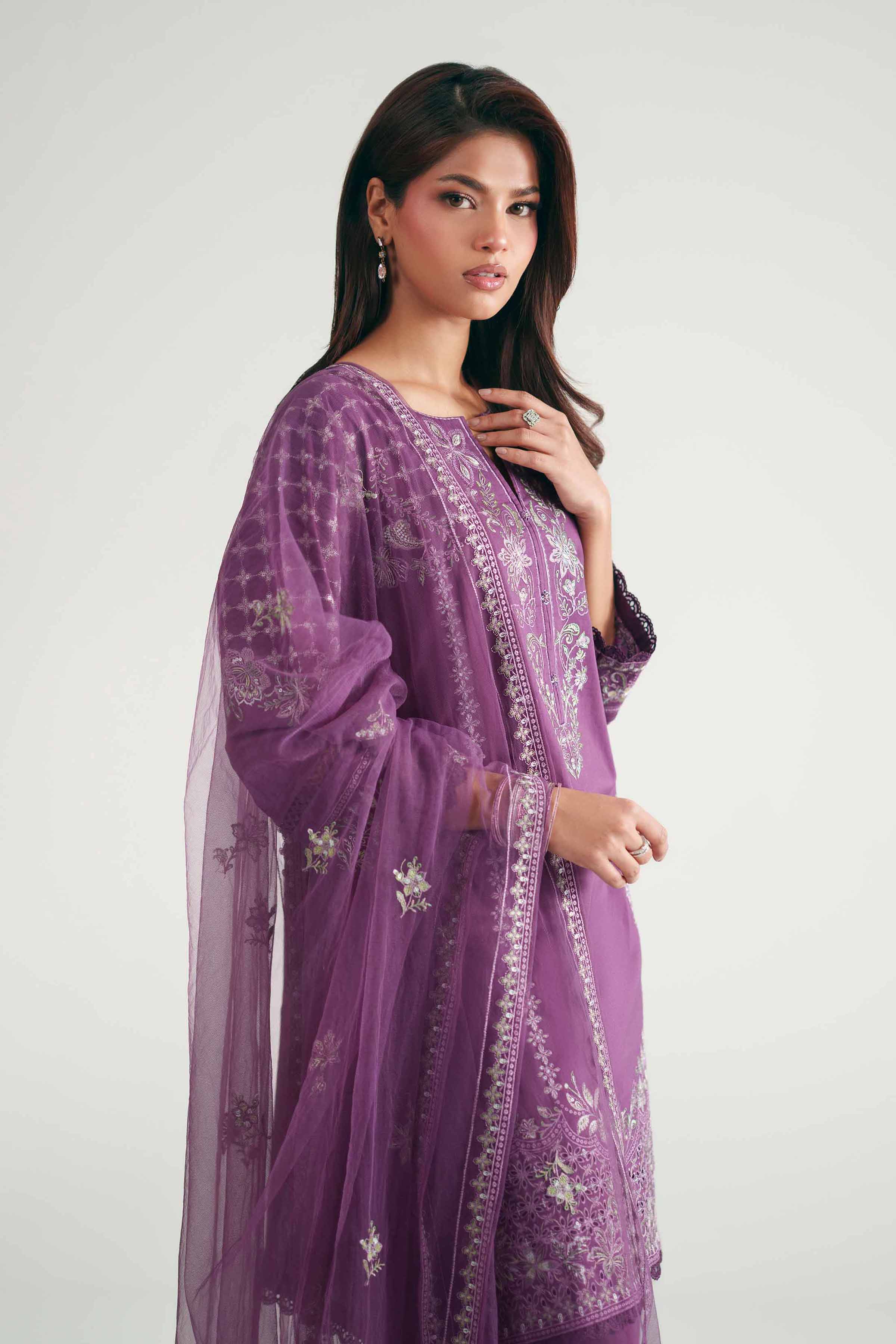 3 Piece - Embroidered Suit - KFE26-181 - Image 2
