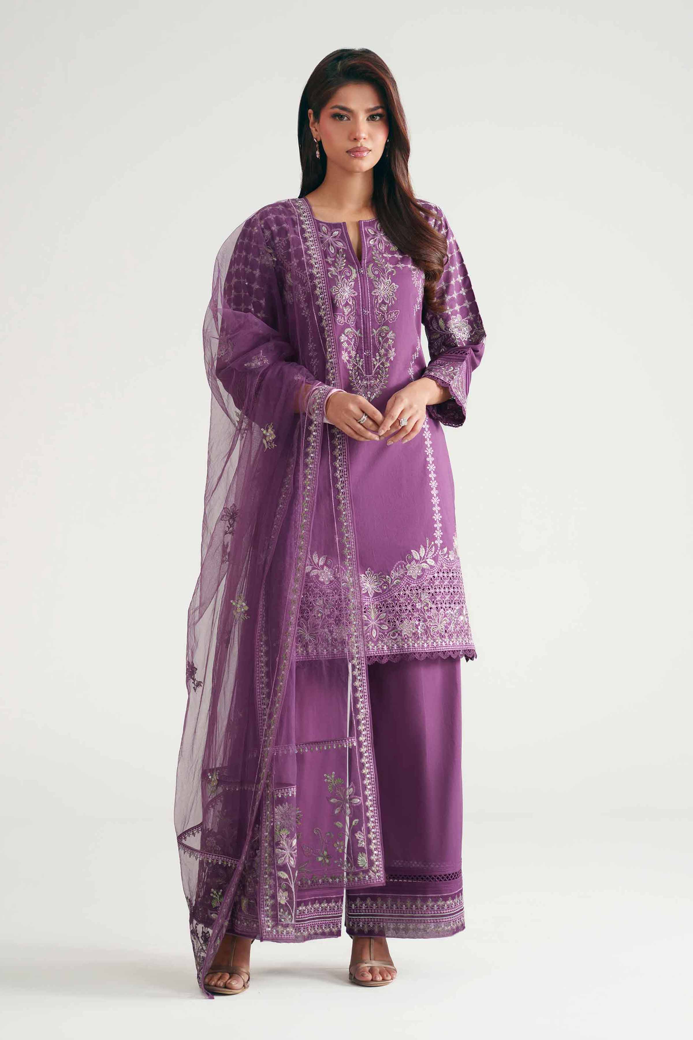 3 Piece - Embroidered Suit - KFE26-181 - Image 4