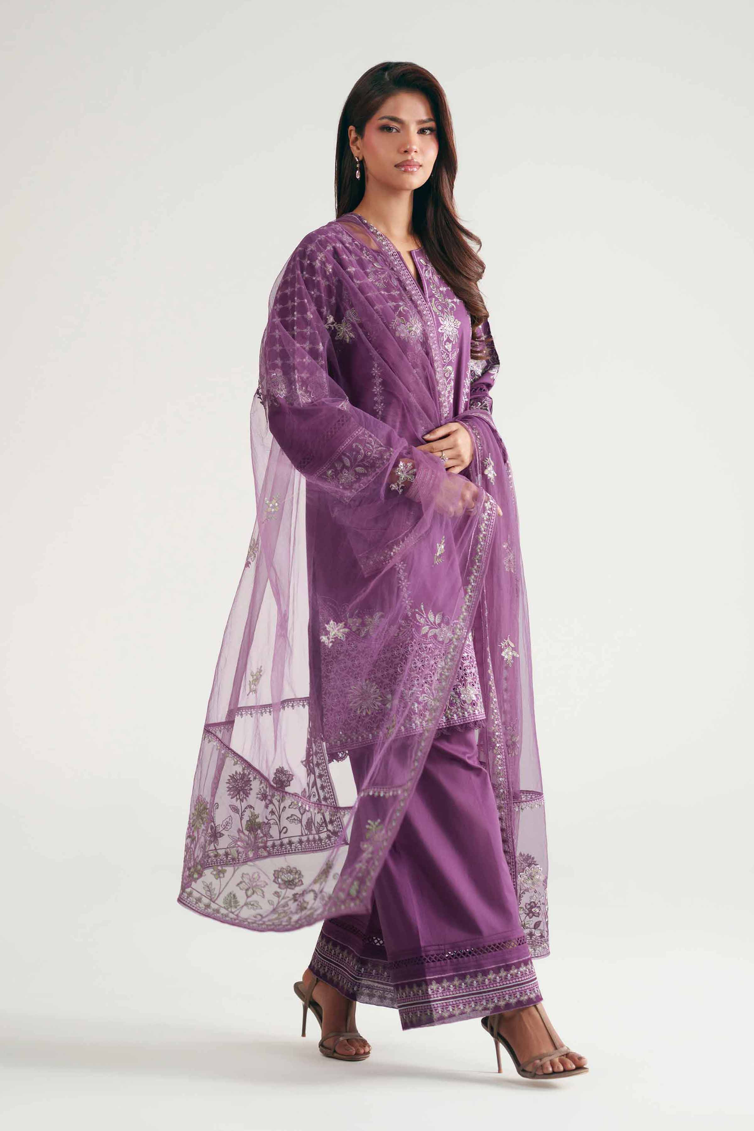 3 Piece - Embroidered Suit - KFE26-181 - Image 6