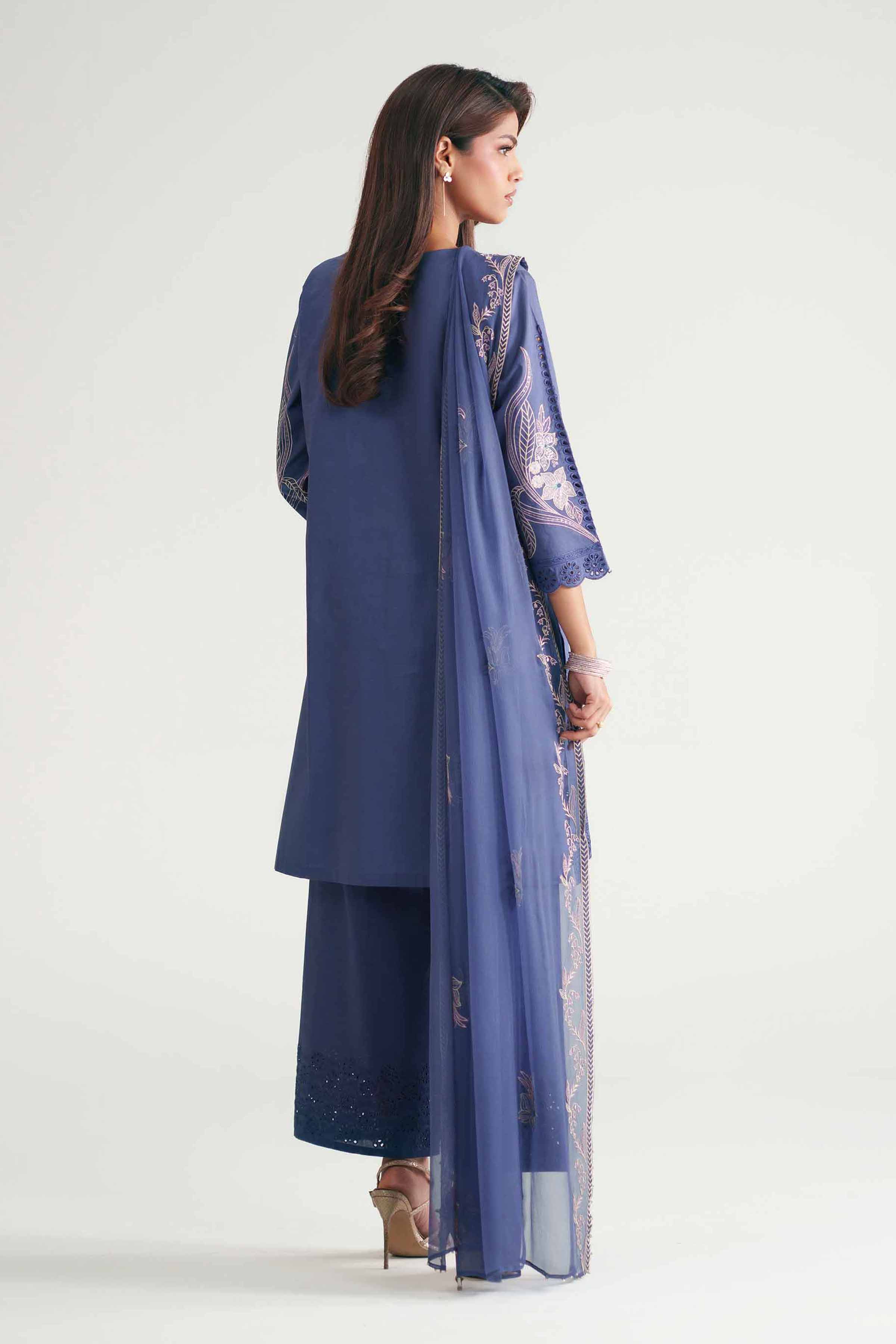3 Piece - Embroidered Suit - KFE26-186 - Image 4