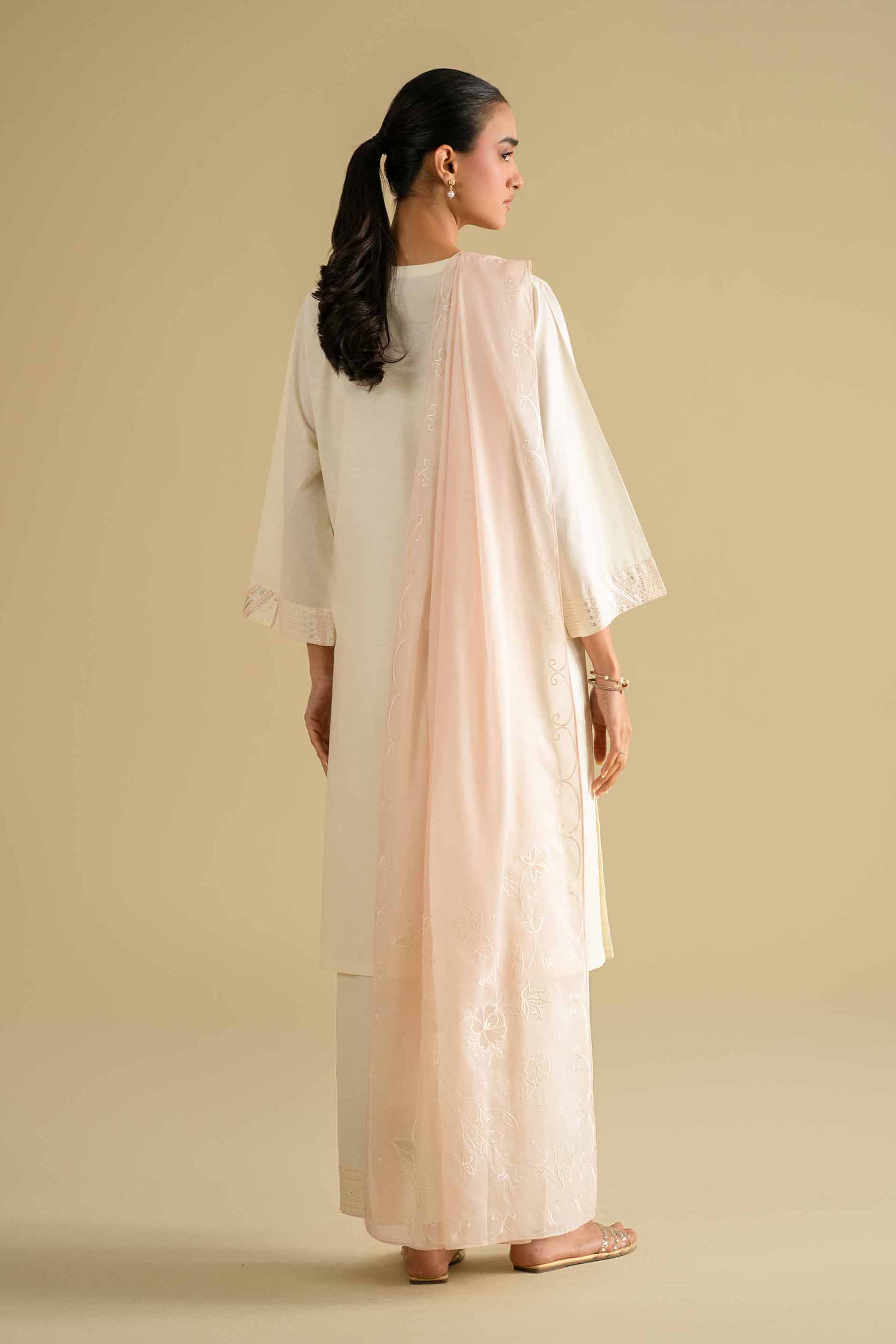 2 Piece - Embroidered Suit - KFE26-19 - Image 3