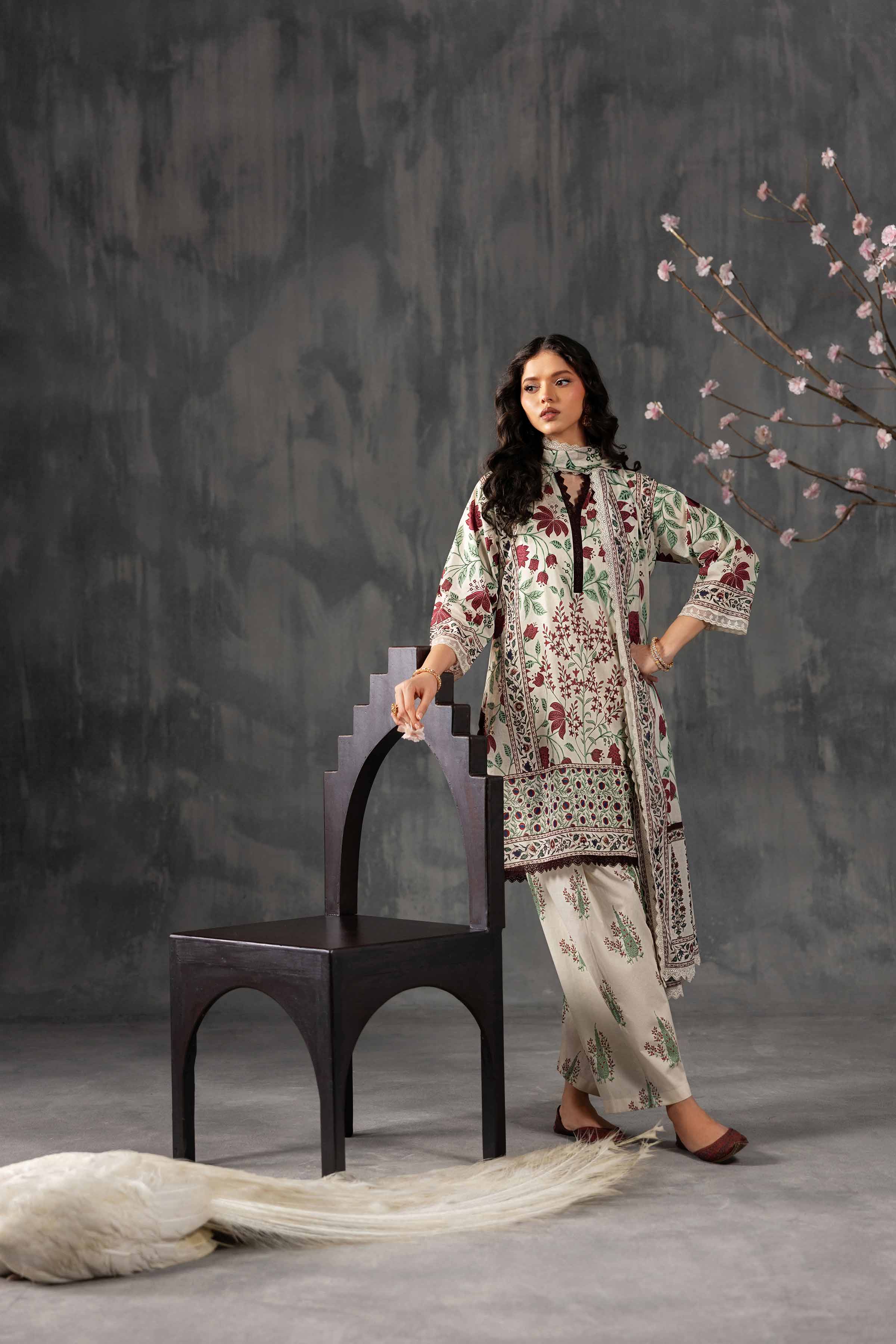 3 Piece - Printed Suit - KFE26-203 - Image 3