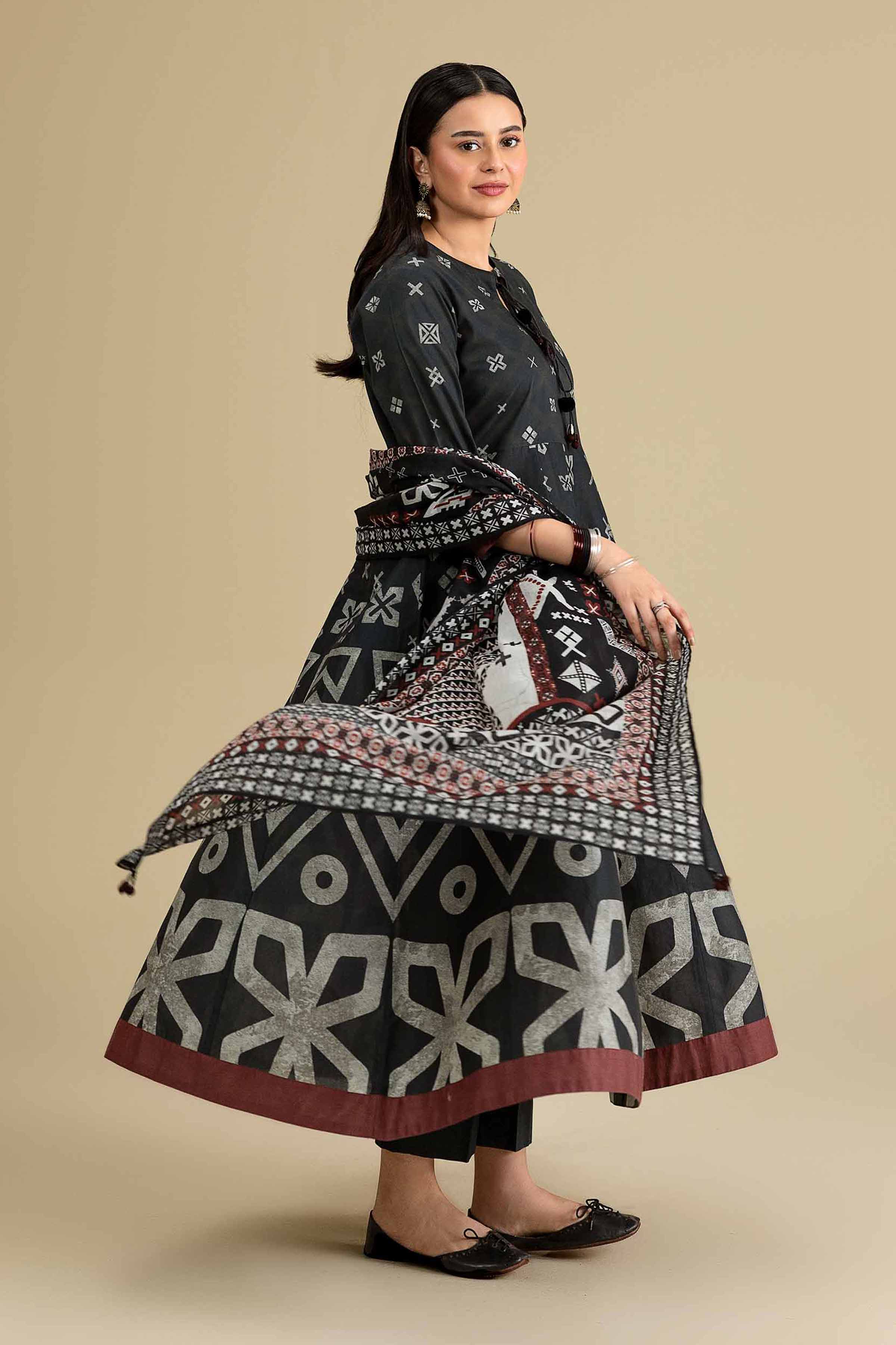 3 Piece - Printed Suit - KFE26-205 - Image 5