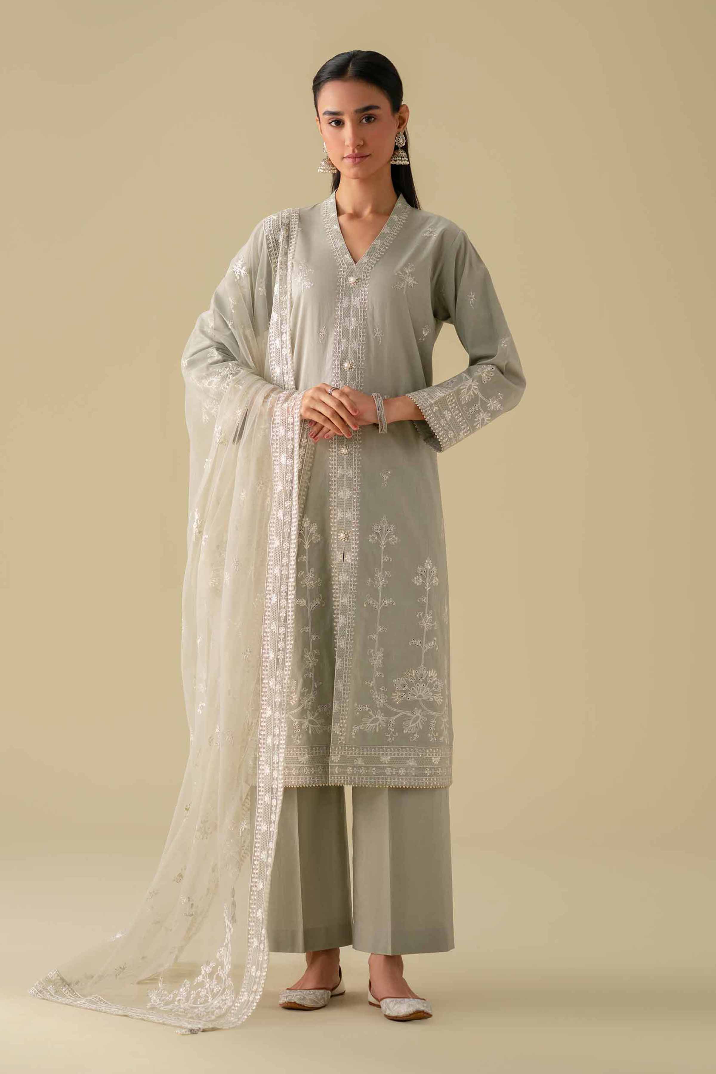3 Piece - Embroidered Suit - KFE26-21