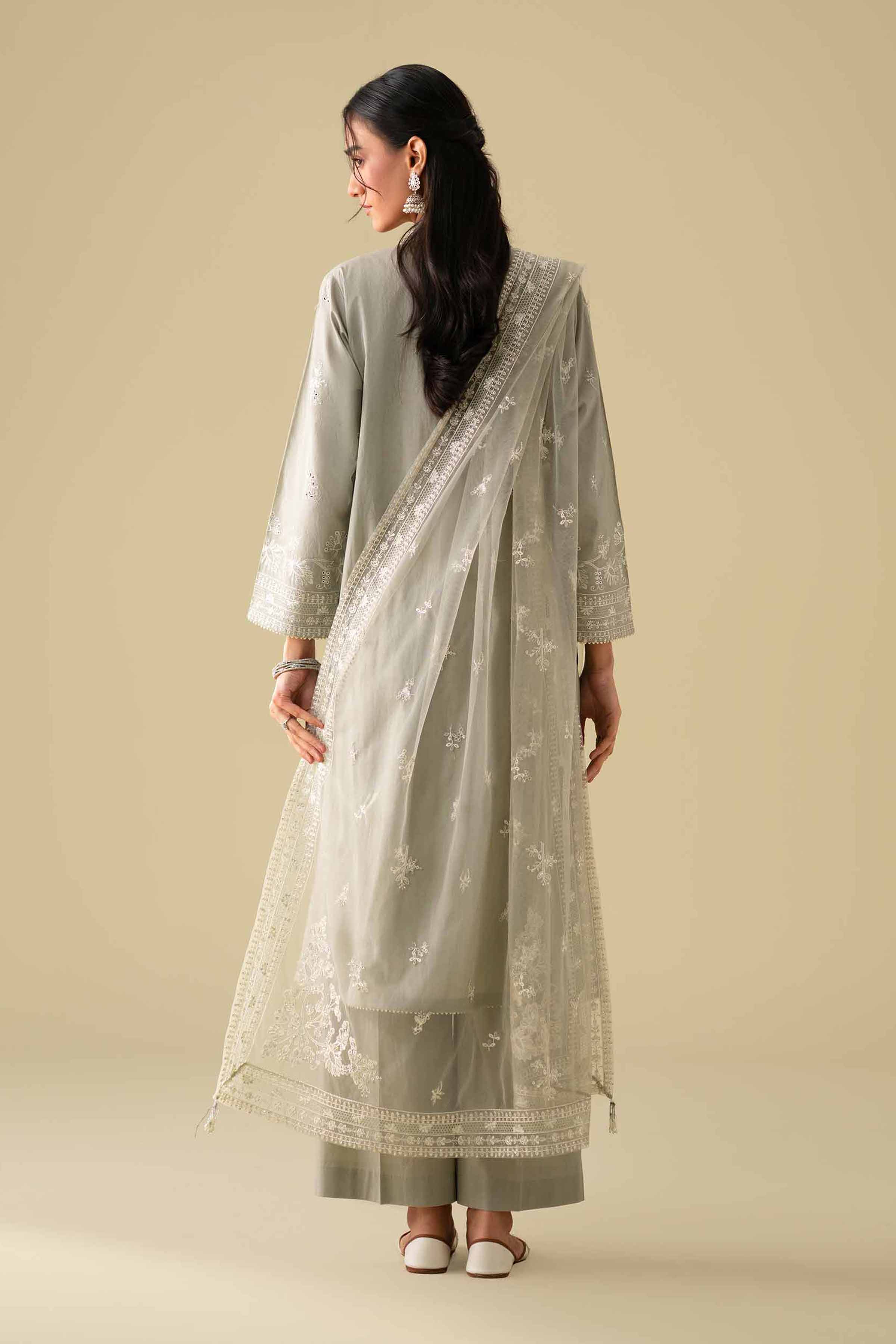 3 Piece - Embroidered Suit - KFE26-21 - Image 5