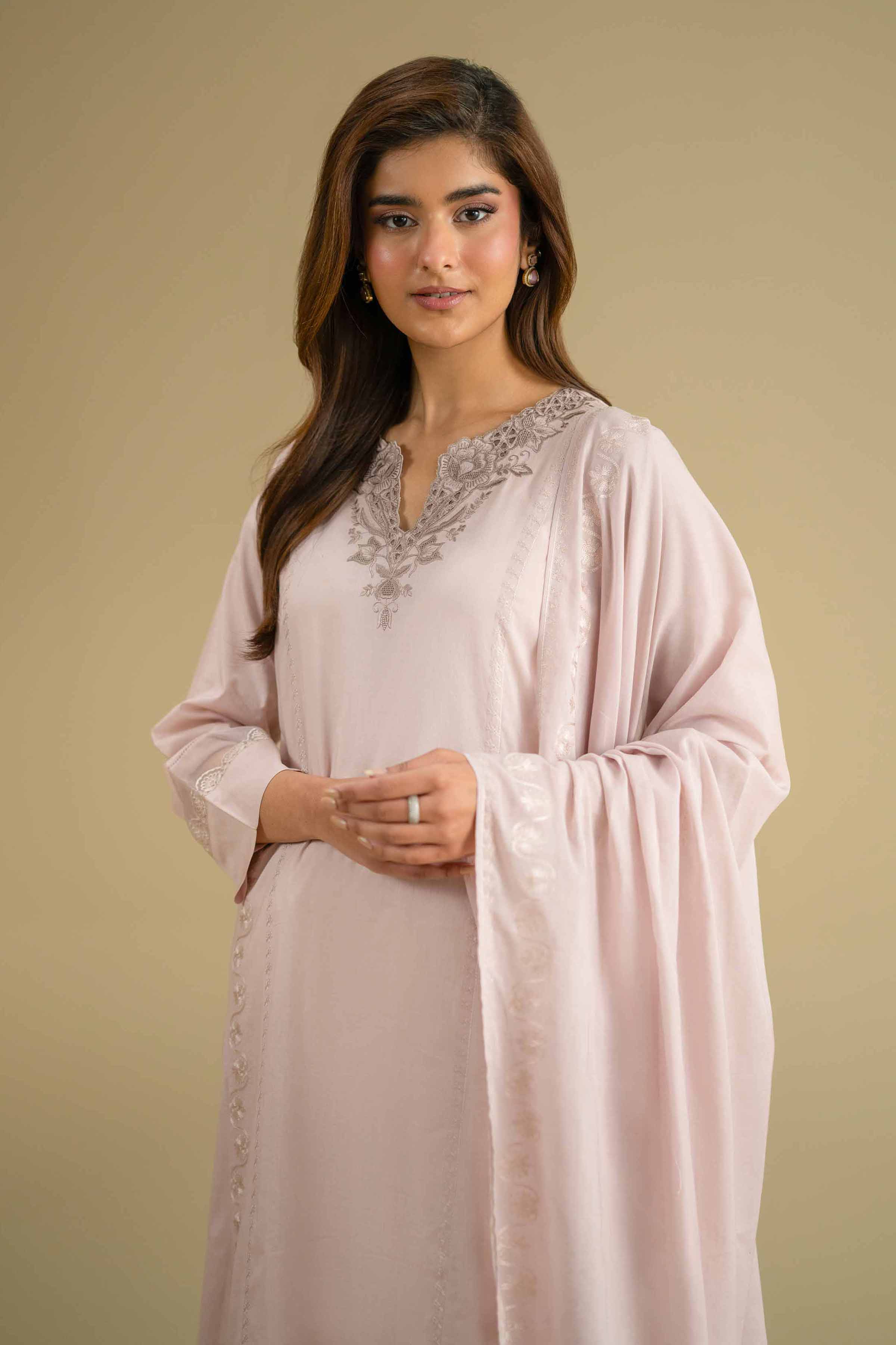 2 Piece - Embroidered Suit - KFE26-232 - Image 2