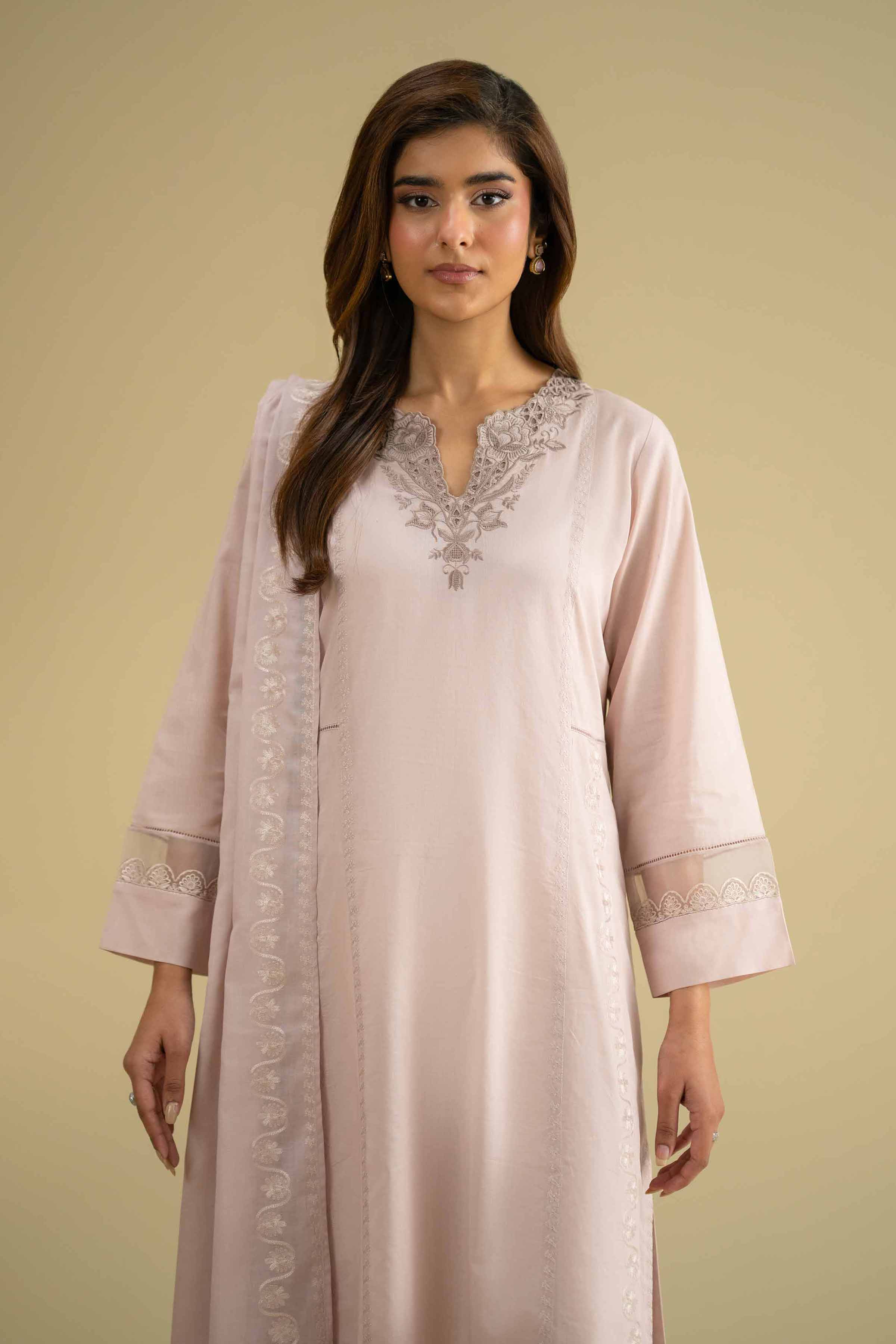 2 Piece - Embroidered Suit - KFE26-232 - Image 5