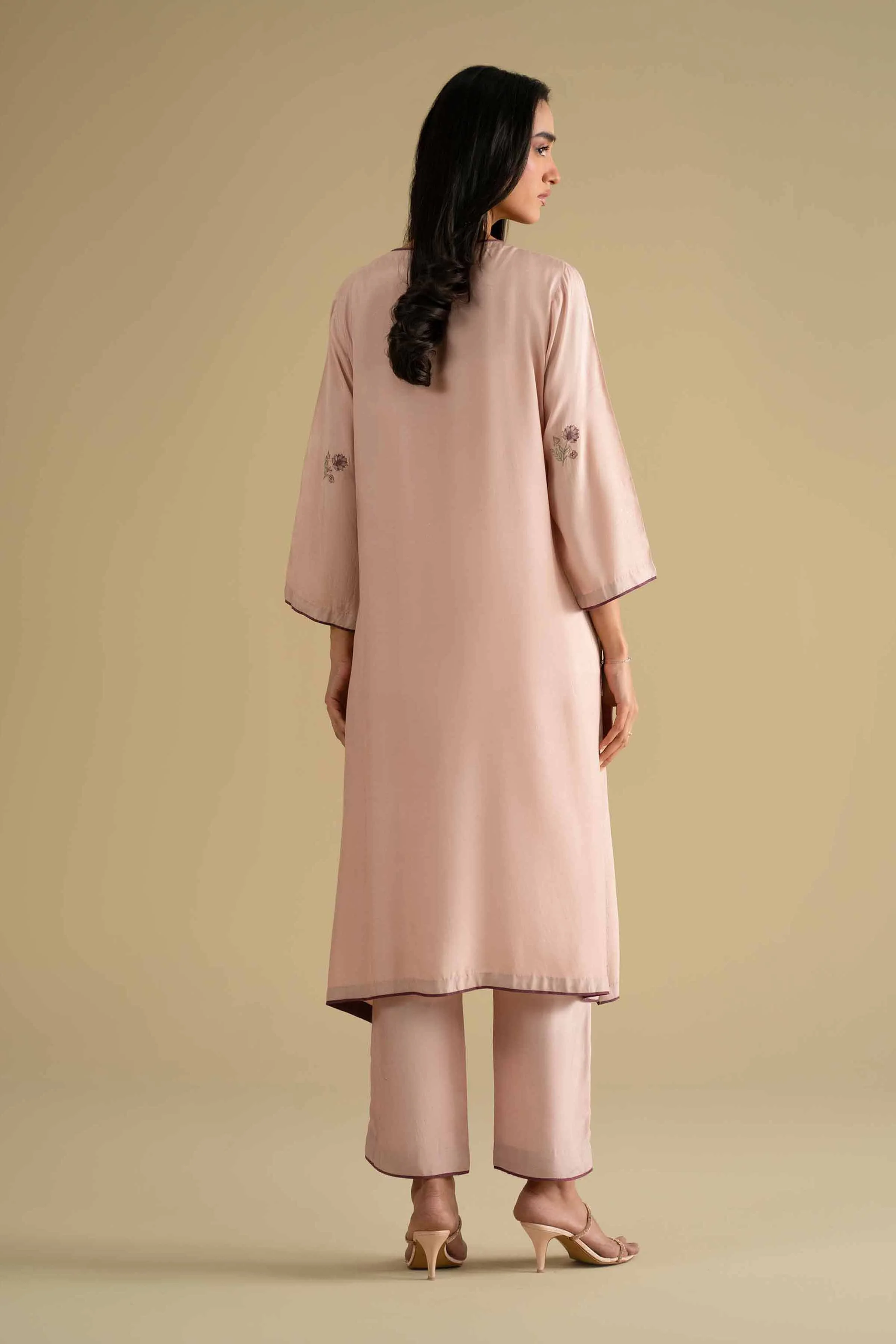 2 Piece - Embroidered Suit - KFE26-32 - Image 4